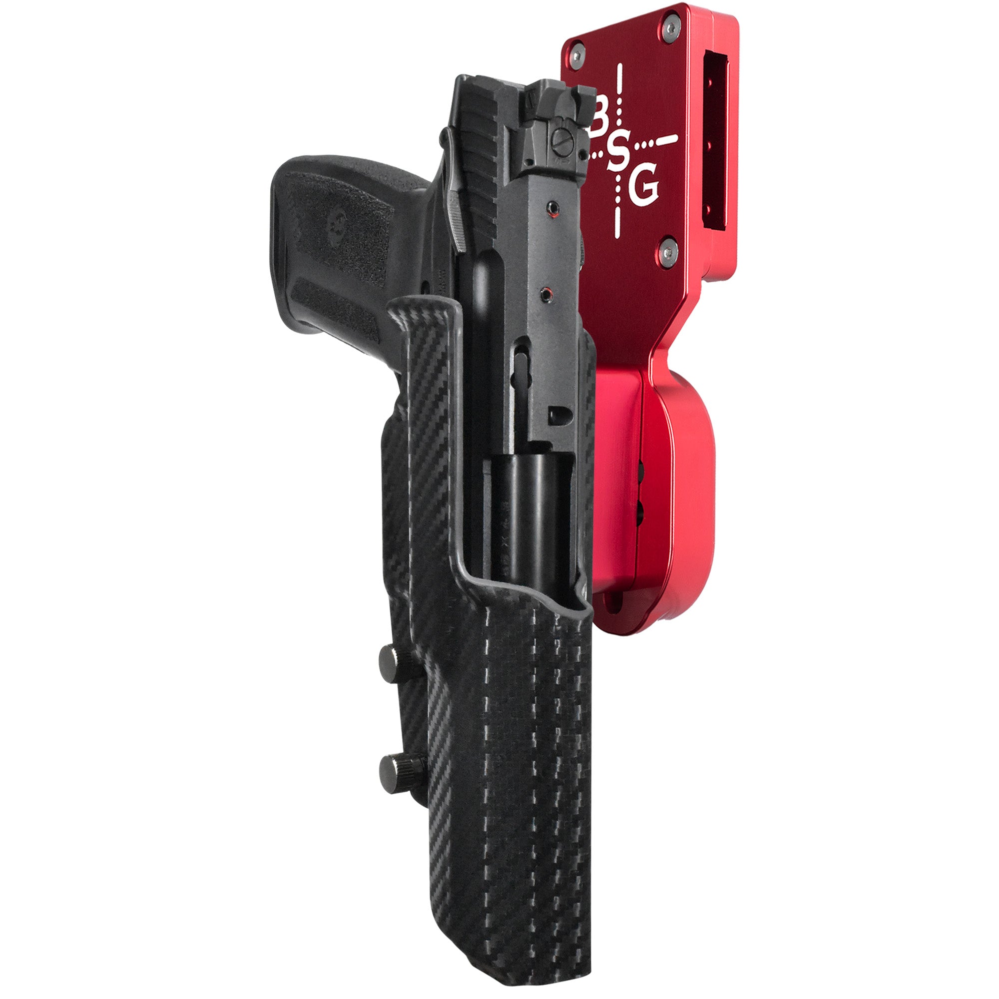 Ruger 5.7 Pro Heavy Duty Competition Holster in Red / Carbon Fiber
