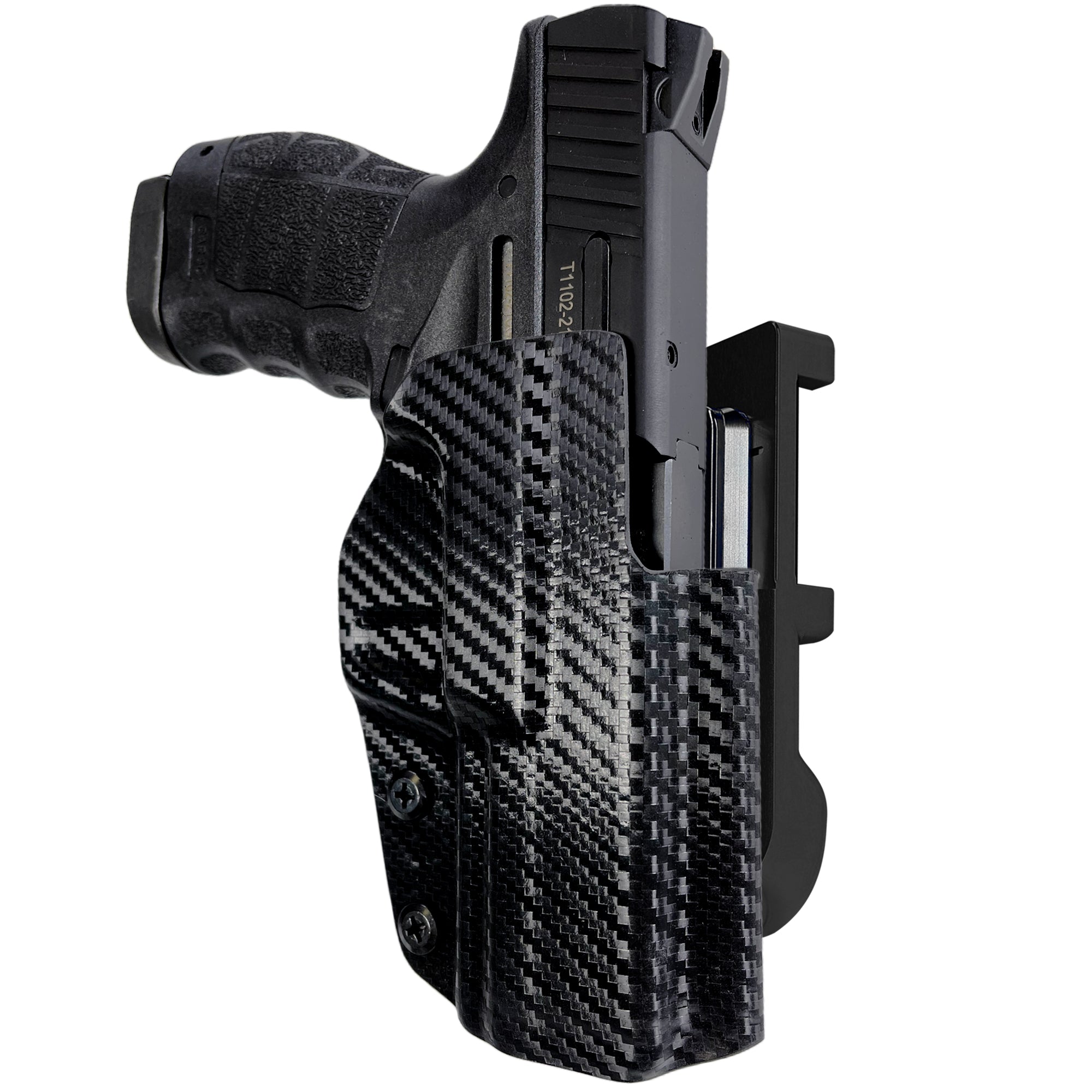 SAR SAR9 C IDPA Quick Mount Holster with Black Belt Attachment, Carbon Fiber Holster Shell