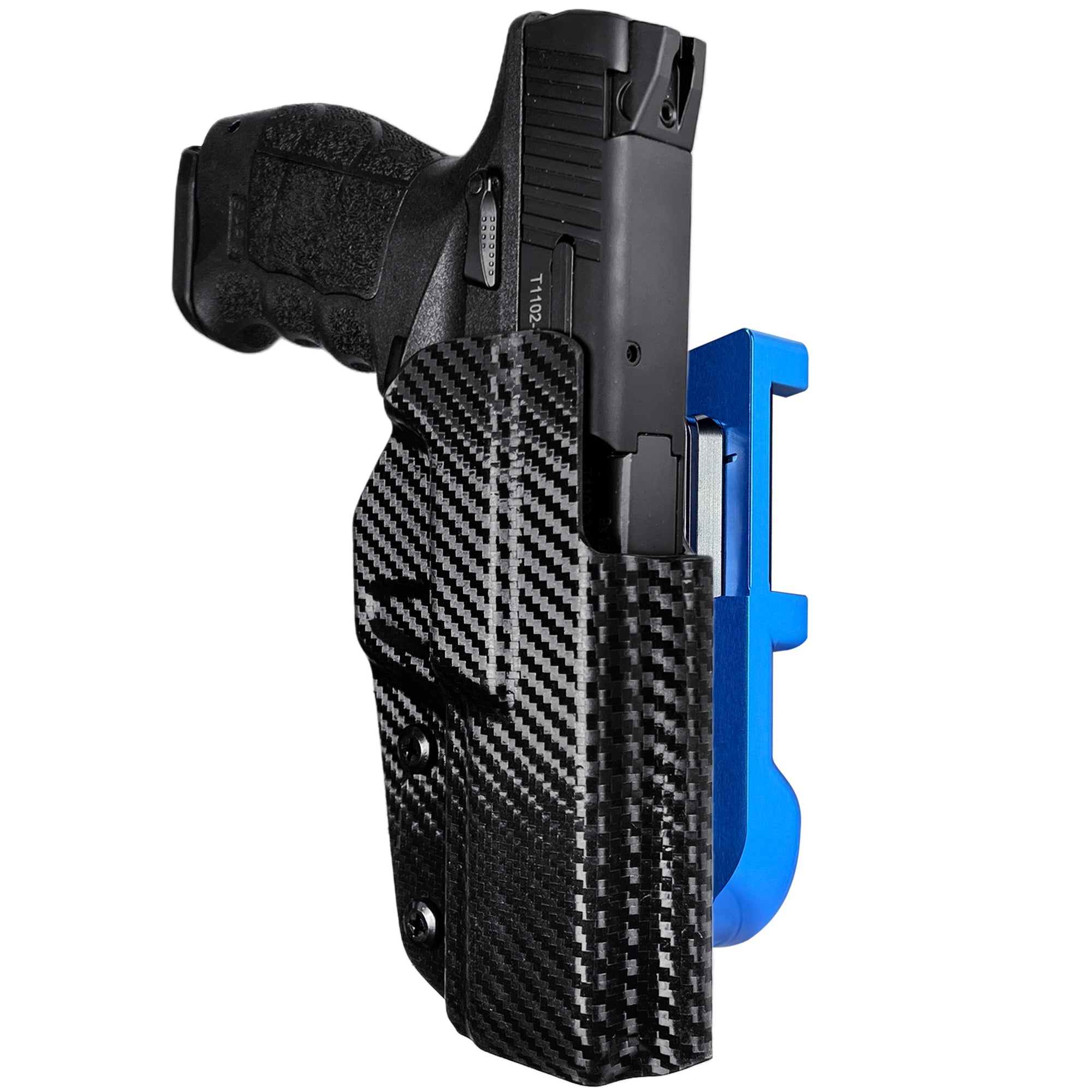 Sarsilmaz SAR9 IDPA Quick Mount Holster with Blue Belt Attachment, Carbon Fiber Holster Shell