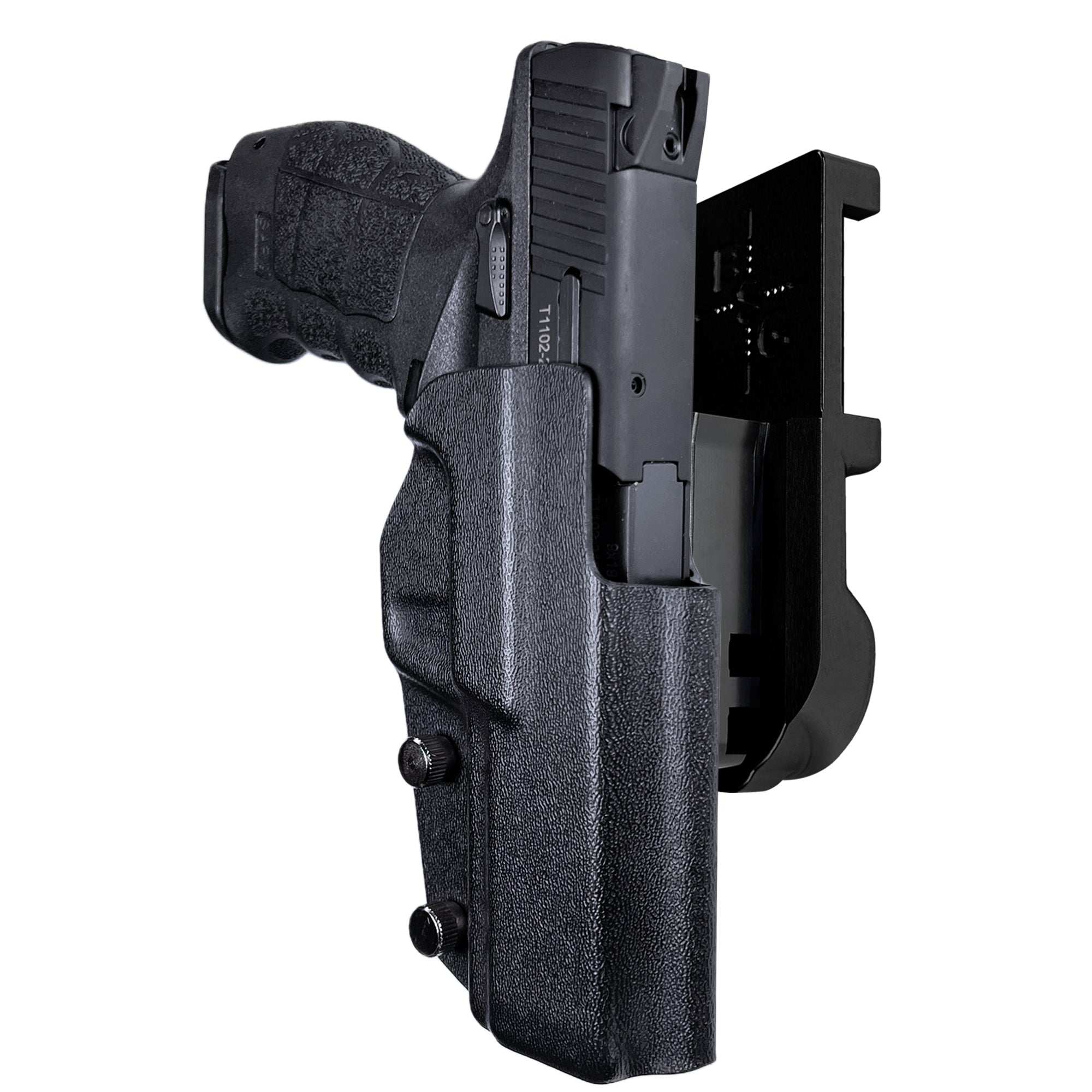 Sarsilmaz SAR9 IPSC/USPA Quick Mount Holster with Black Belt Attachment, Black Holster Shell