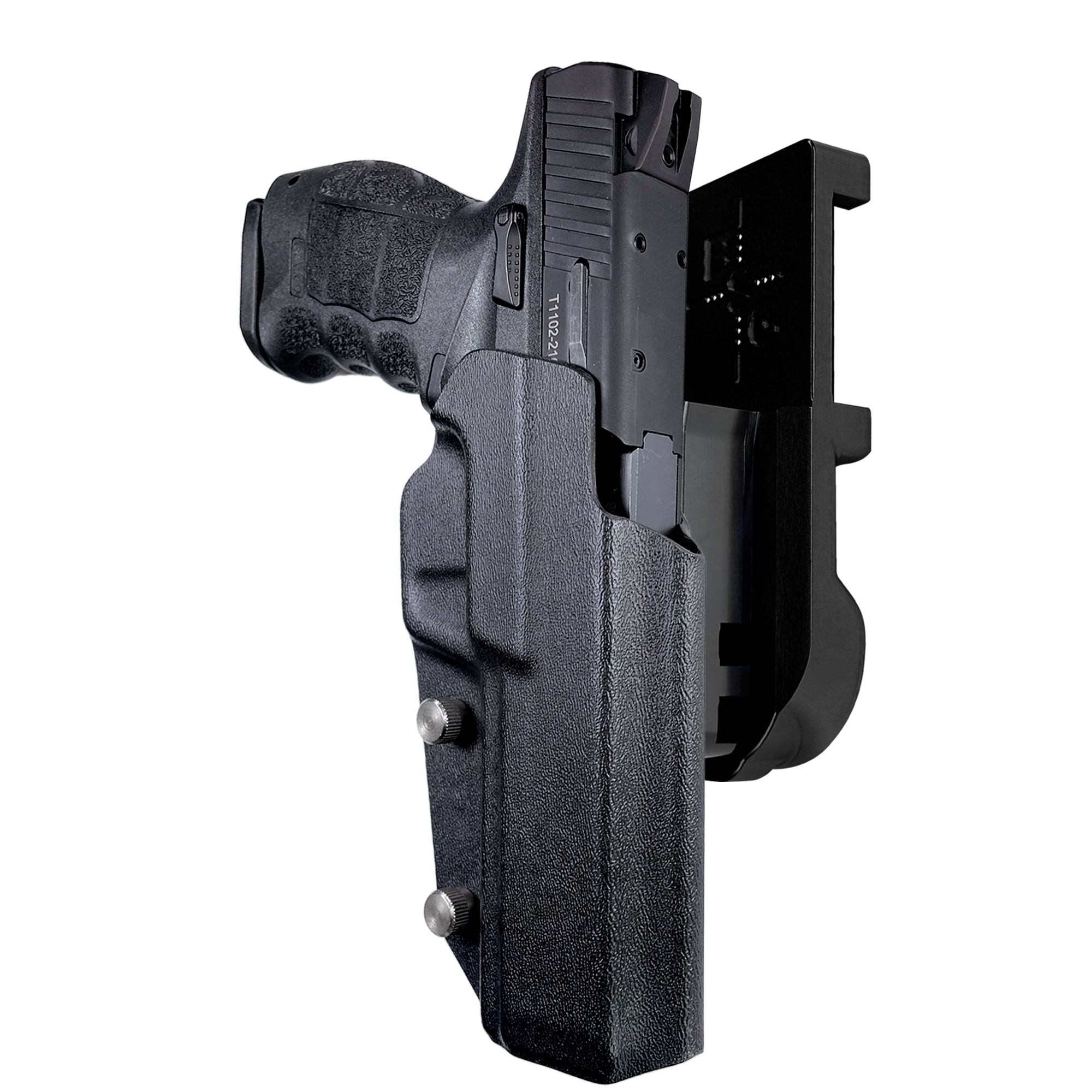 SAR9 Sport IPSC/USPA Quick Mount Holster with Black Belt Attachment, Black Holster Shell