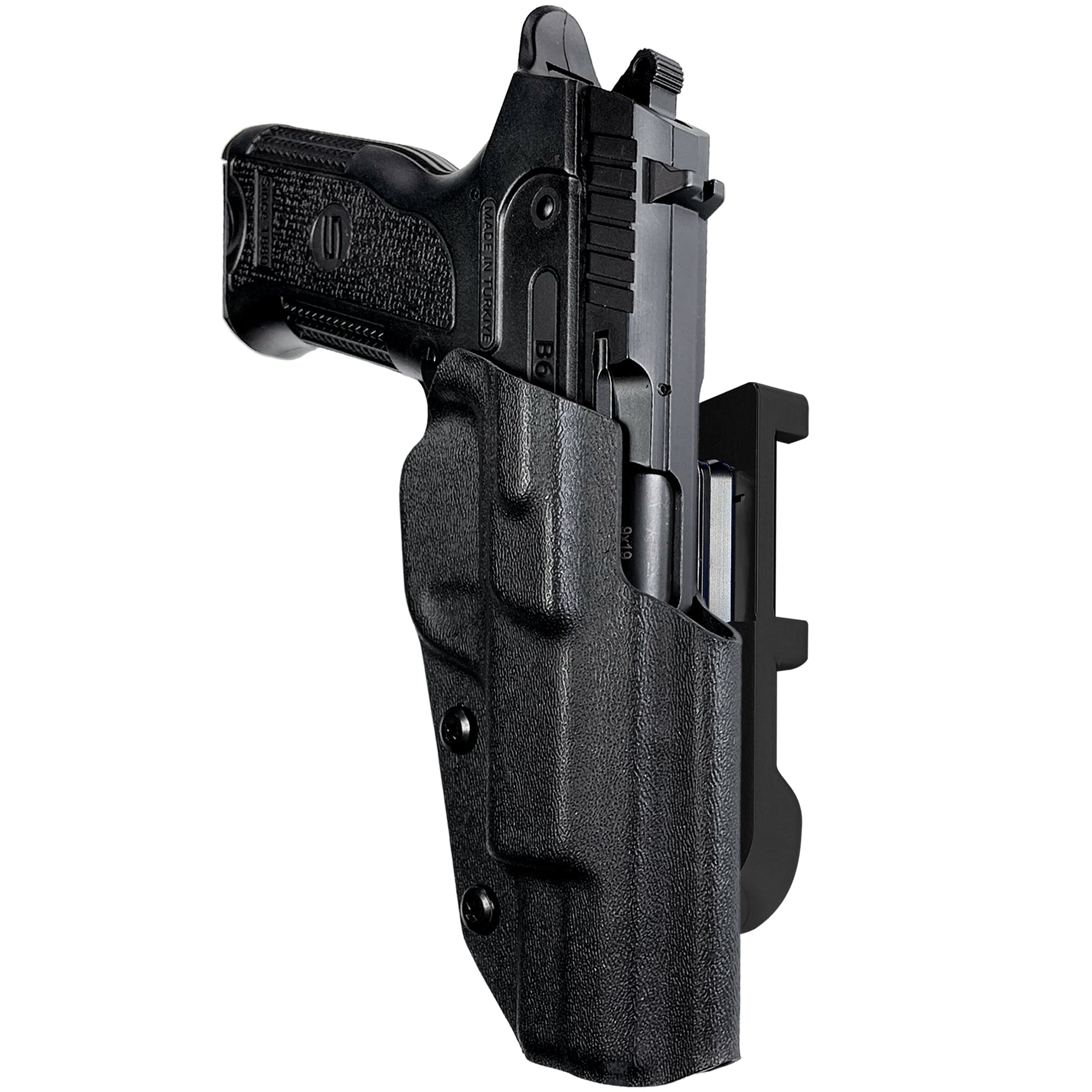 SAR B6 IDPA Quick Mount Holster with Black Belt Attachment, Black Holster Shell