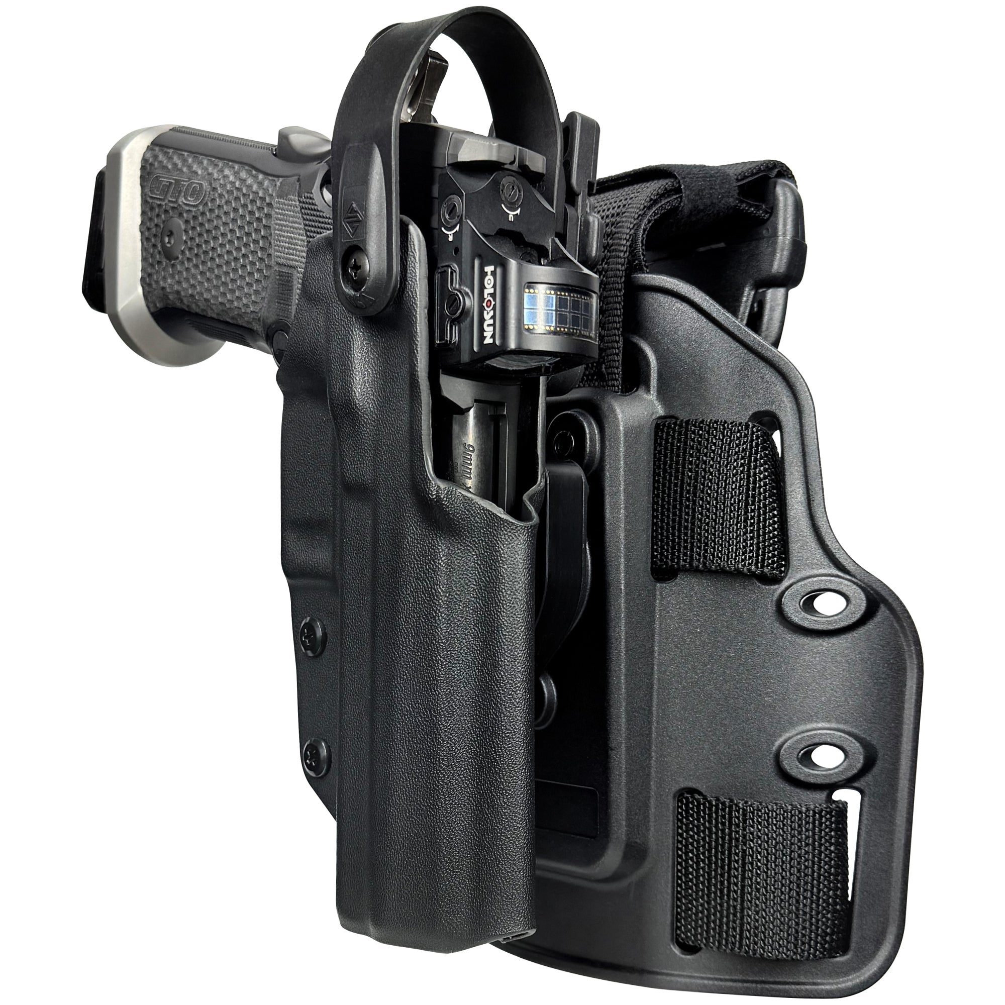 Level II Duty Drop Leg Holster for Sig P211 GTO in Black