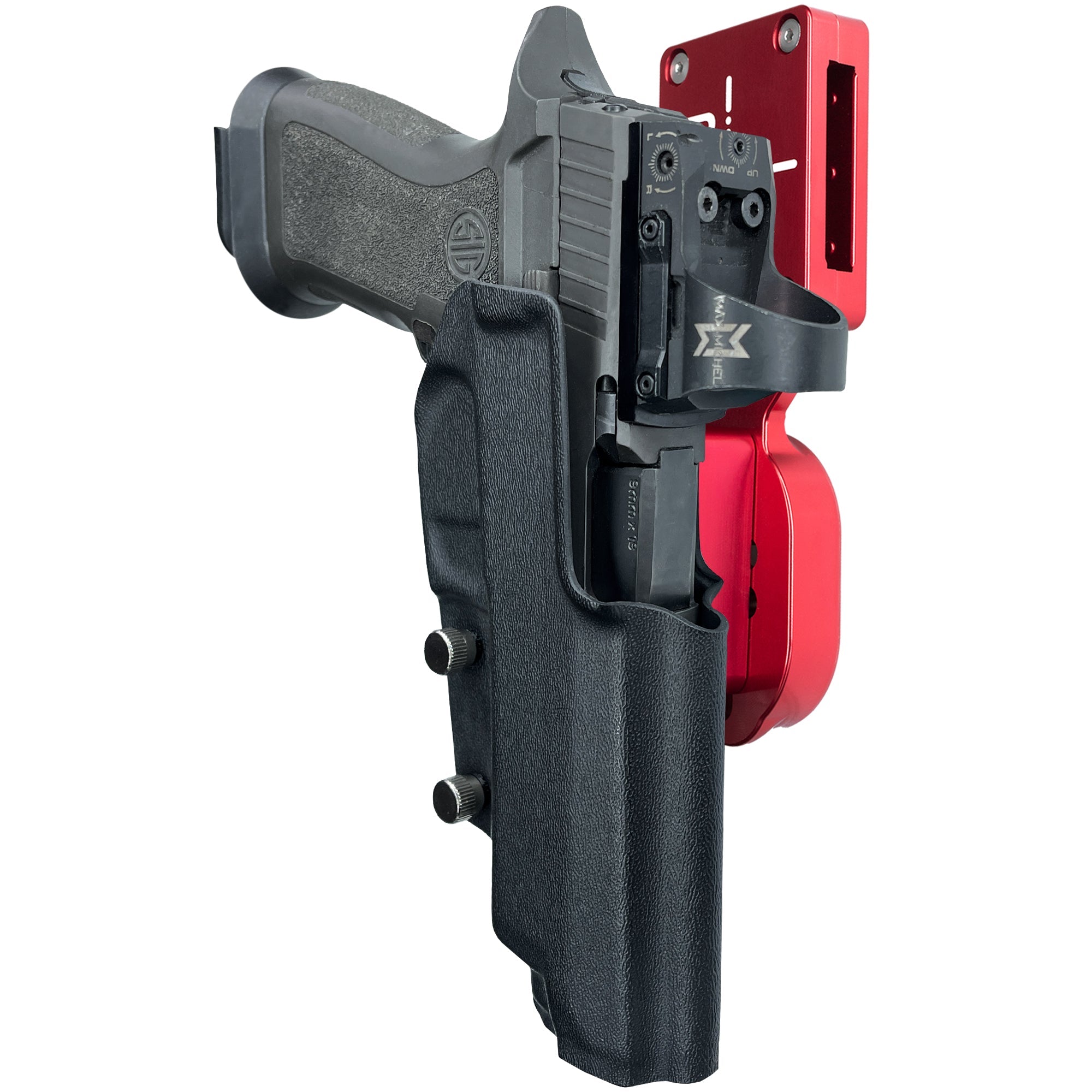 Sig Sauer P320 X5 Legion Pro Heavy Duty Competition Holster in Red / Black