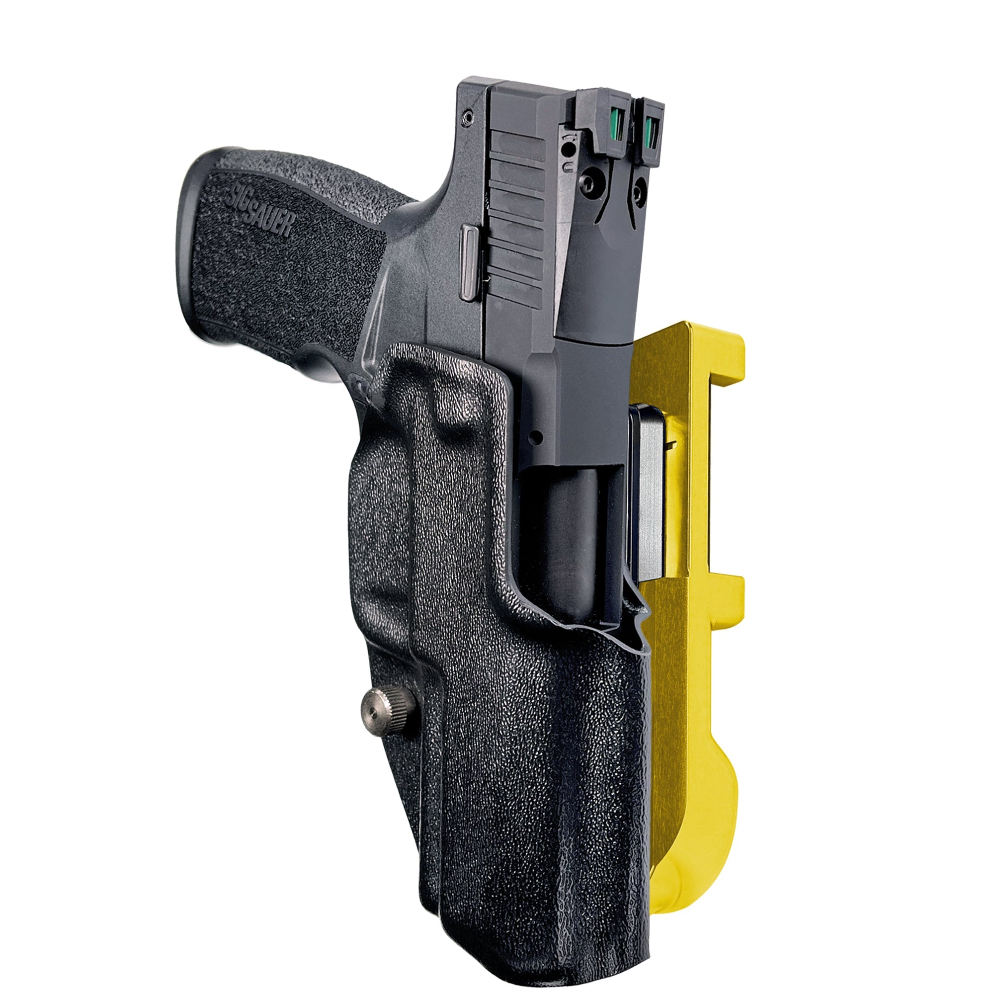 Sig Sauer P322 IDPA Quick Mount Holster with 24K Gold Belt Attachment, Black Holster Shell