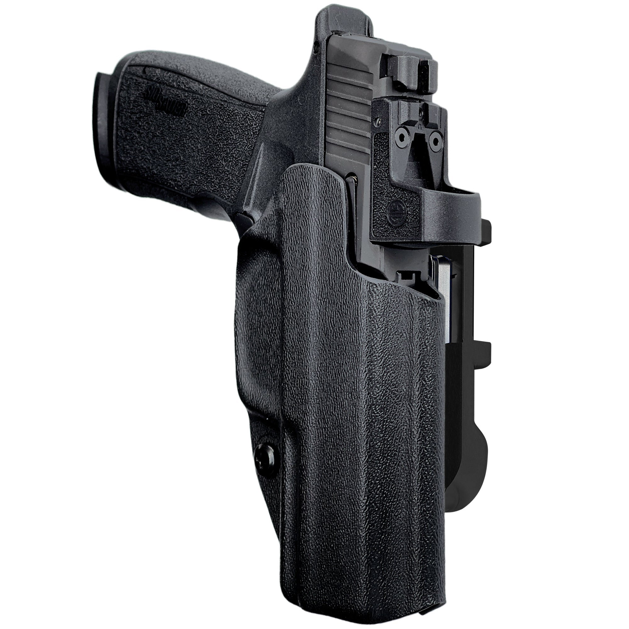Sig P365 XMACRO IDPA Quick Mount Holster with Black Belt Attachment, Black Holster Shell