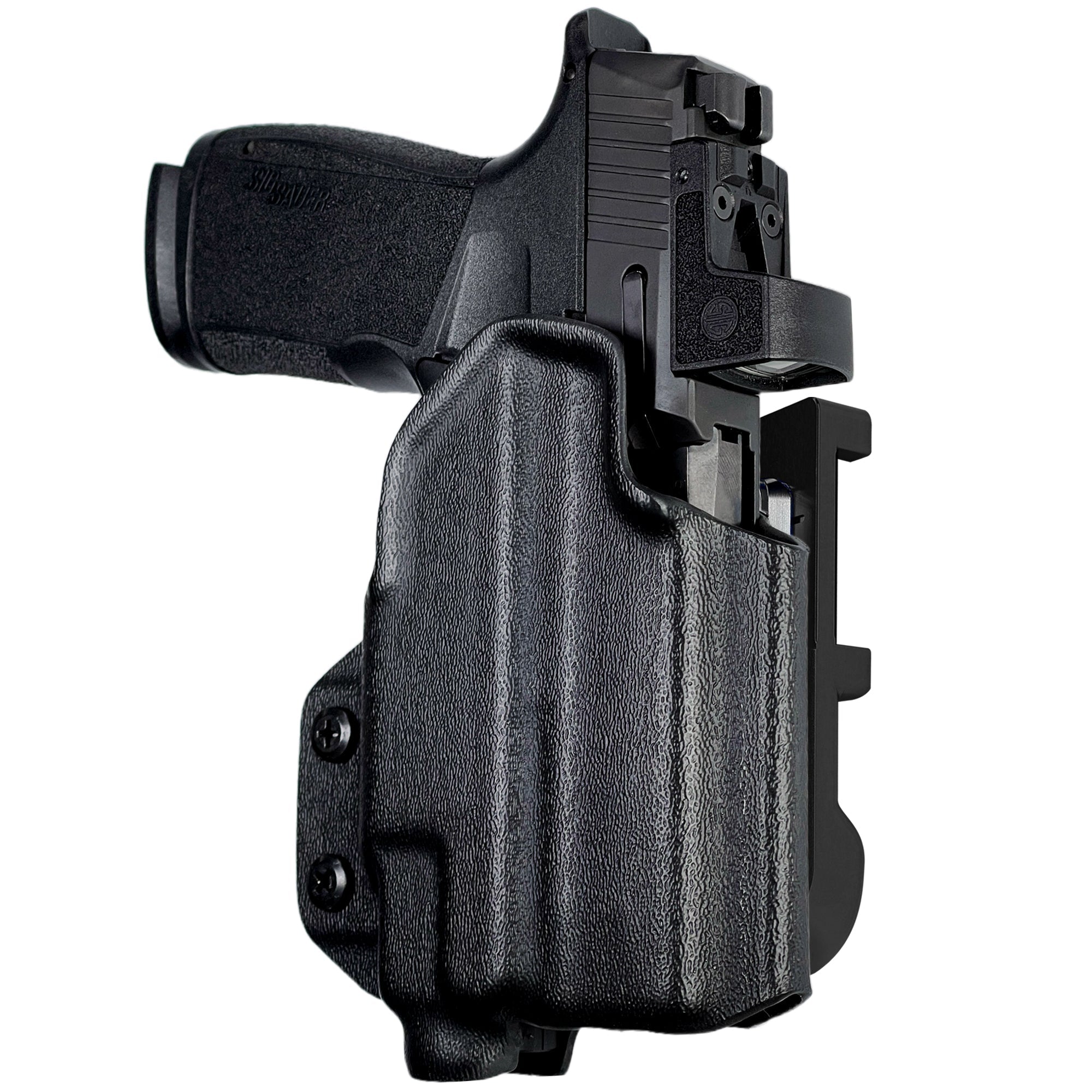 Sig P365 XMACRO w/ TLR-7/8 IDPA Quick Mount Holster with Black Belt Attachment, Black Holster Shell