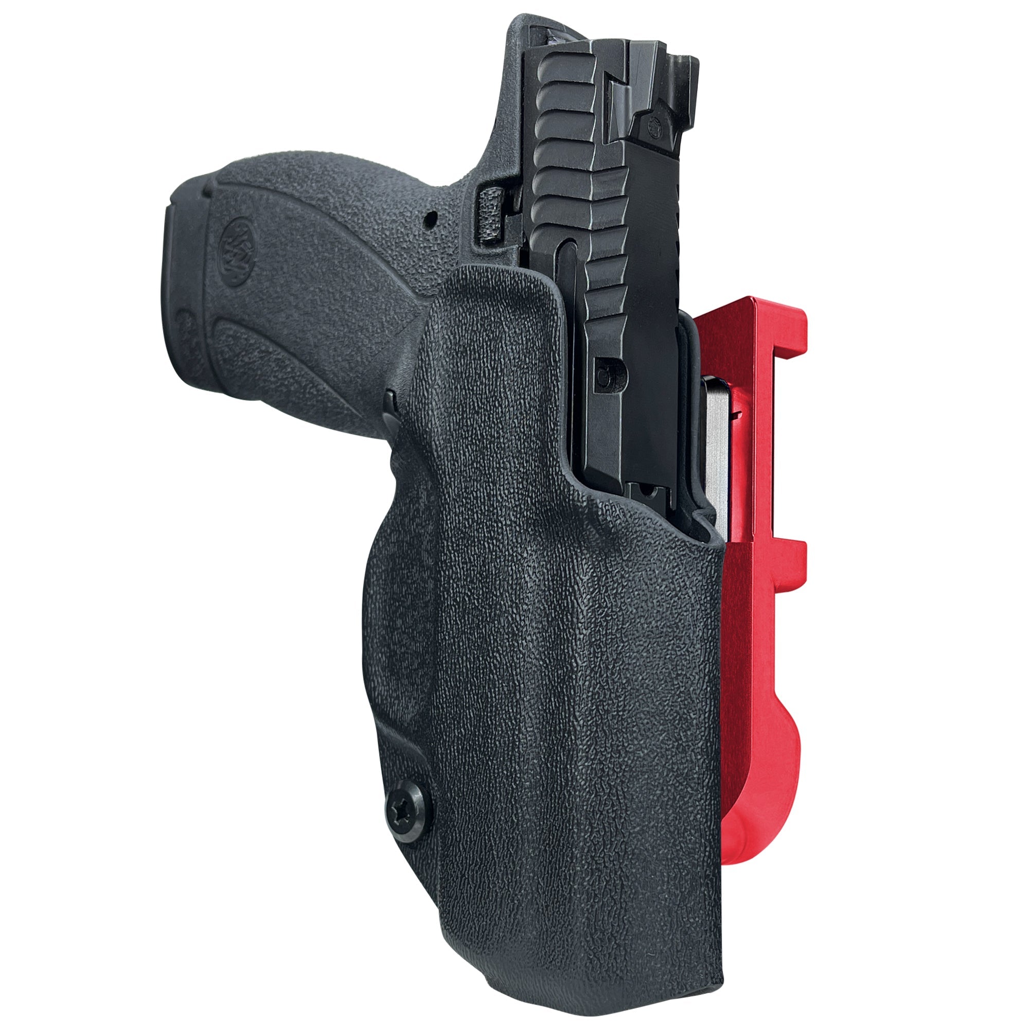 S&W Bodyguard 2.0 IDPA Quick Mount Holster with Red Belt Attachment, Black Holster Shell