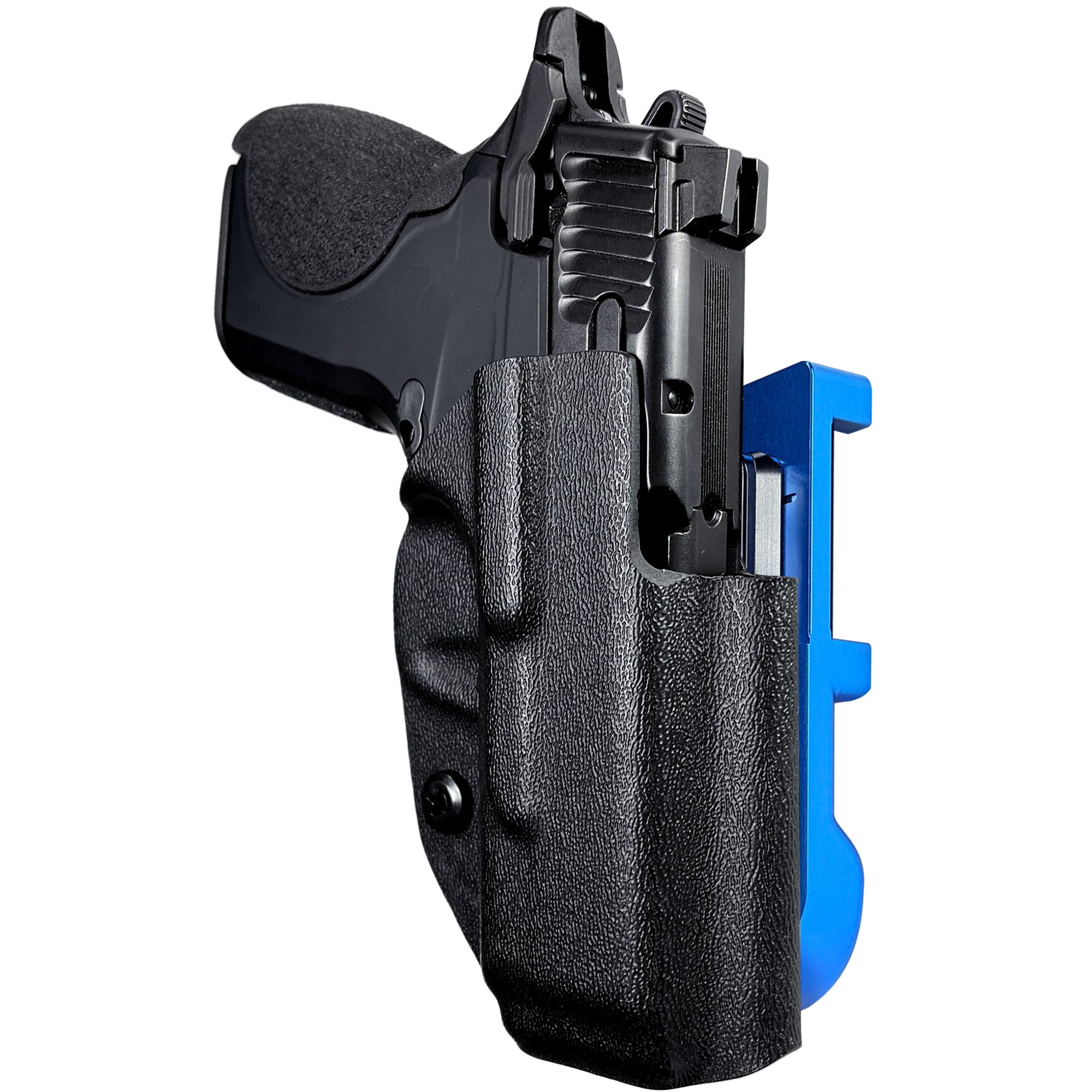 S&W CSX IDPA Quick Mount Holster with Blue Belt Attachment, Black Holster Shell