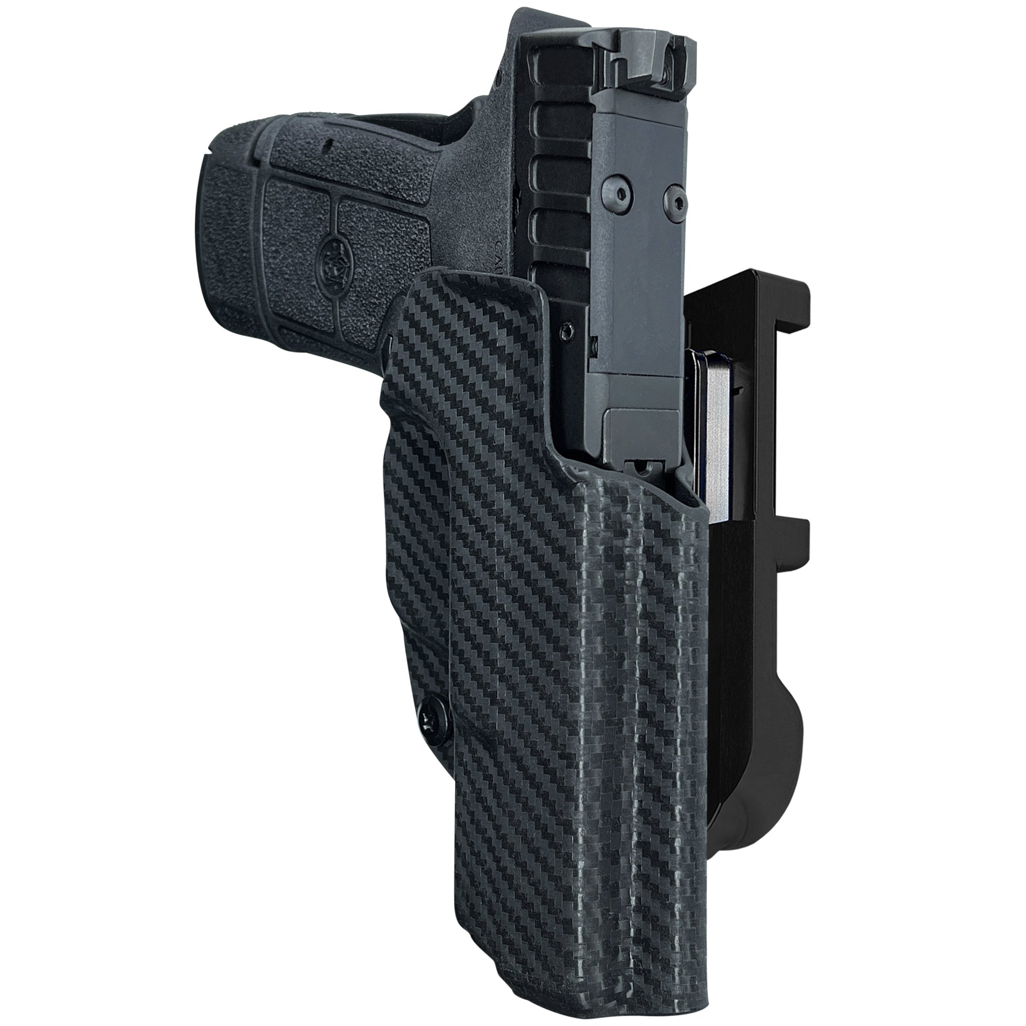 S&W Equalizer IDPA Quick Mount Holster with Black Belt Attachment, Carbon Fiber Holster Shell