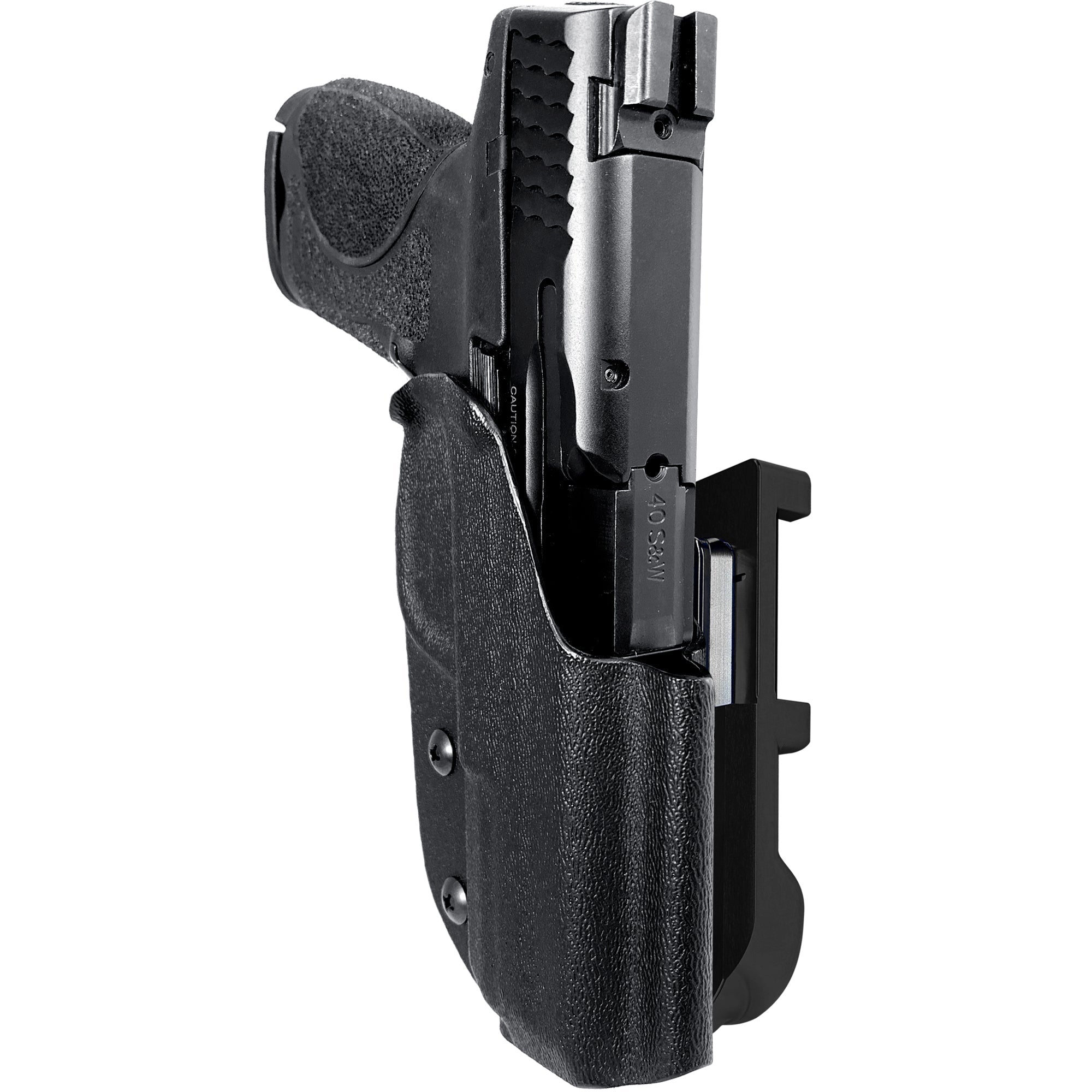 S&W M&P 4.25'' IDPA Quick Mount Holster with Black Belt Attachment, Black Holster Shell