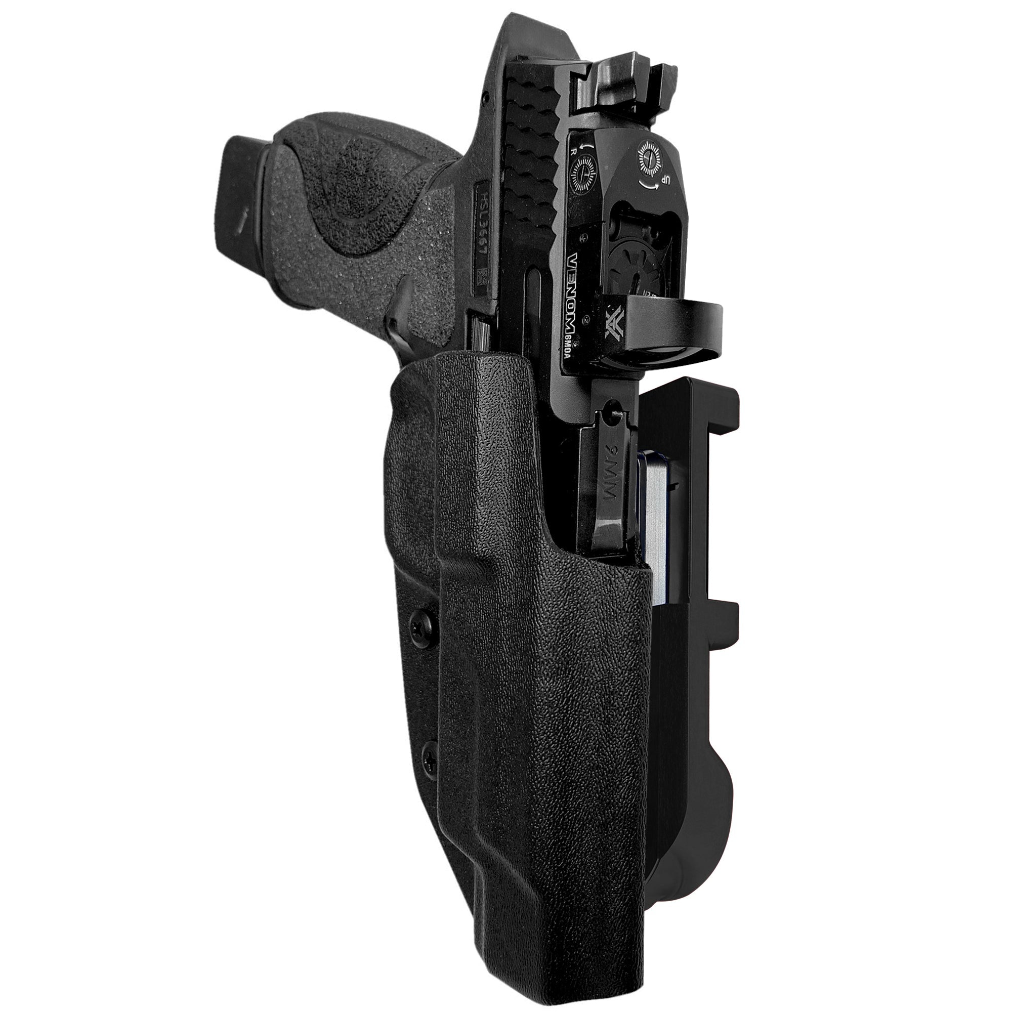S&W M&P 5'' Align Tactical IDPA Quick Mount Holster with Black Belt Attachment, Black Holster Shell