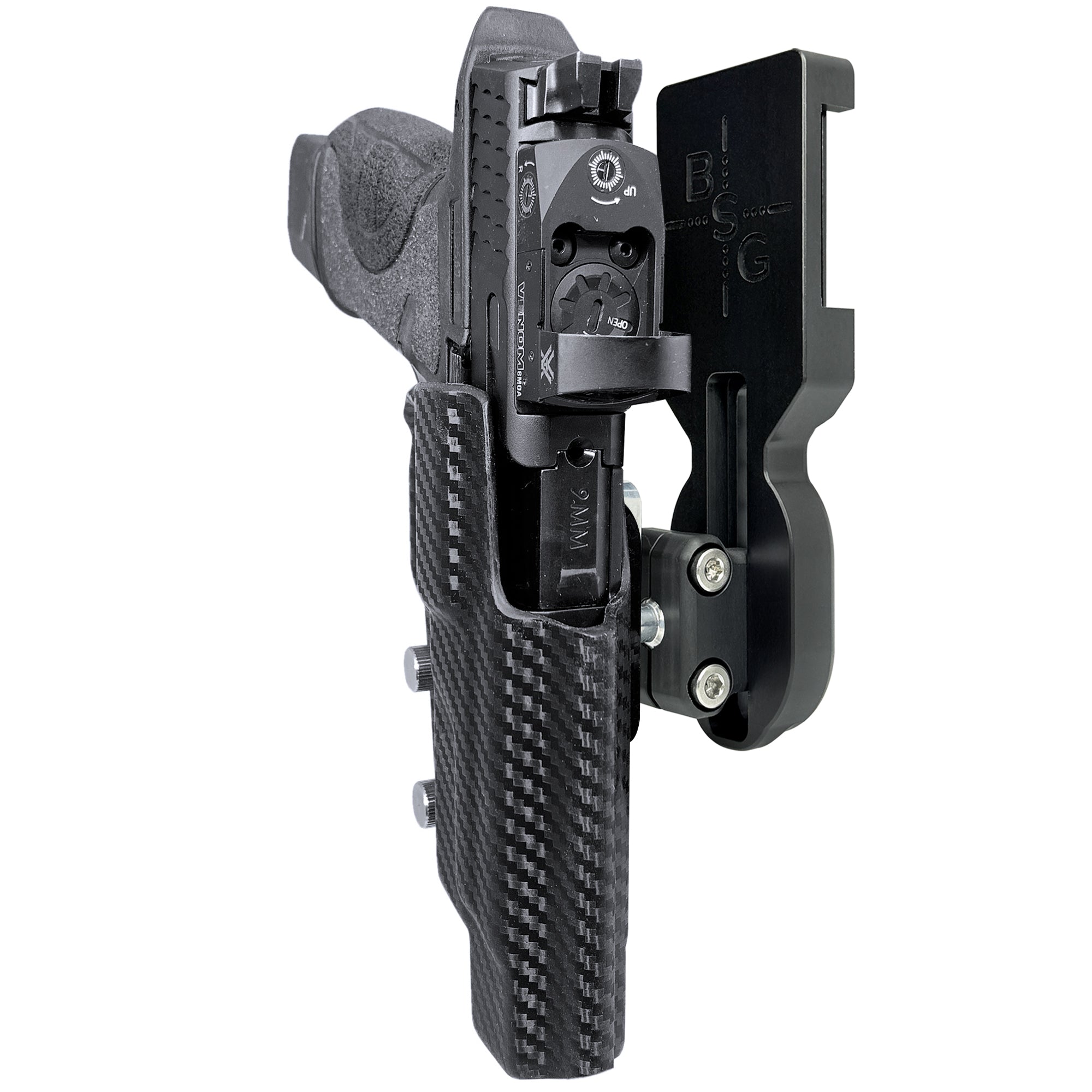 Smith & Wesson M&P9/40 5'' w/ Align Tactical Thumb Rest Pro Ball Joint Competition Holster