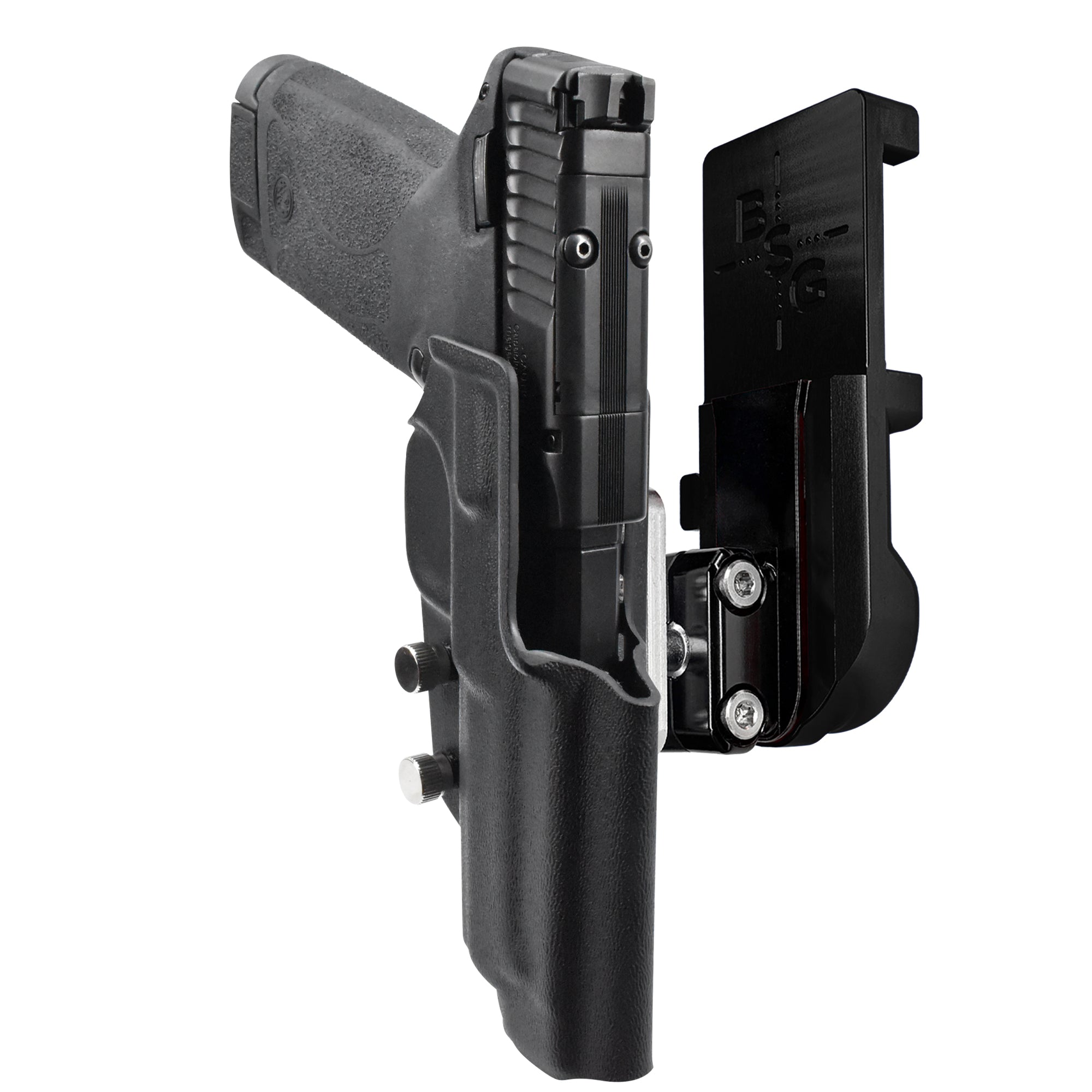 S&W M&P22 Magnum IPSC/USPA Quick Mount Ball Joint Holster with Black Belt Attachment, Black Holster Shell