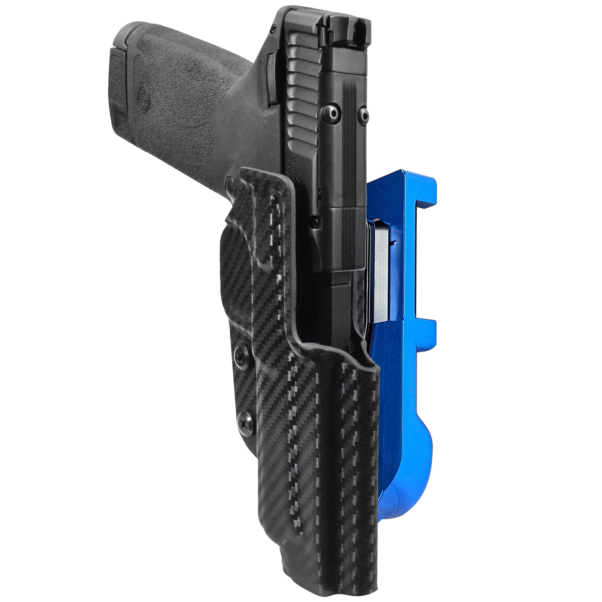 S&W M&P22 Magnum IDPA Quick Mount Holster with Blue Belt Attachment, Carbon Fiber Holster Shell