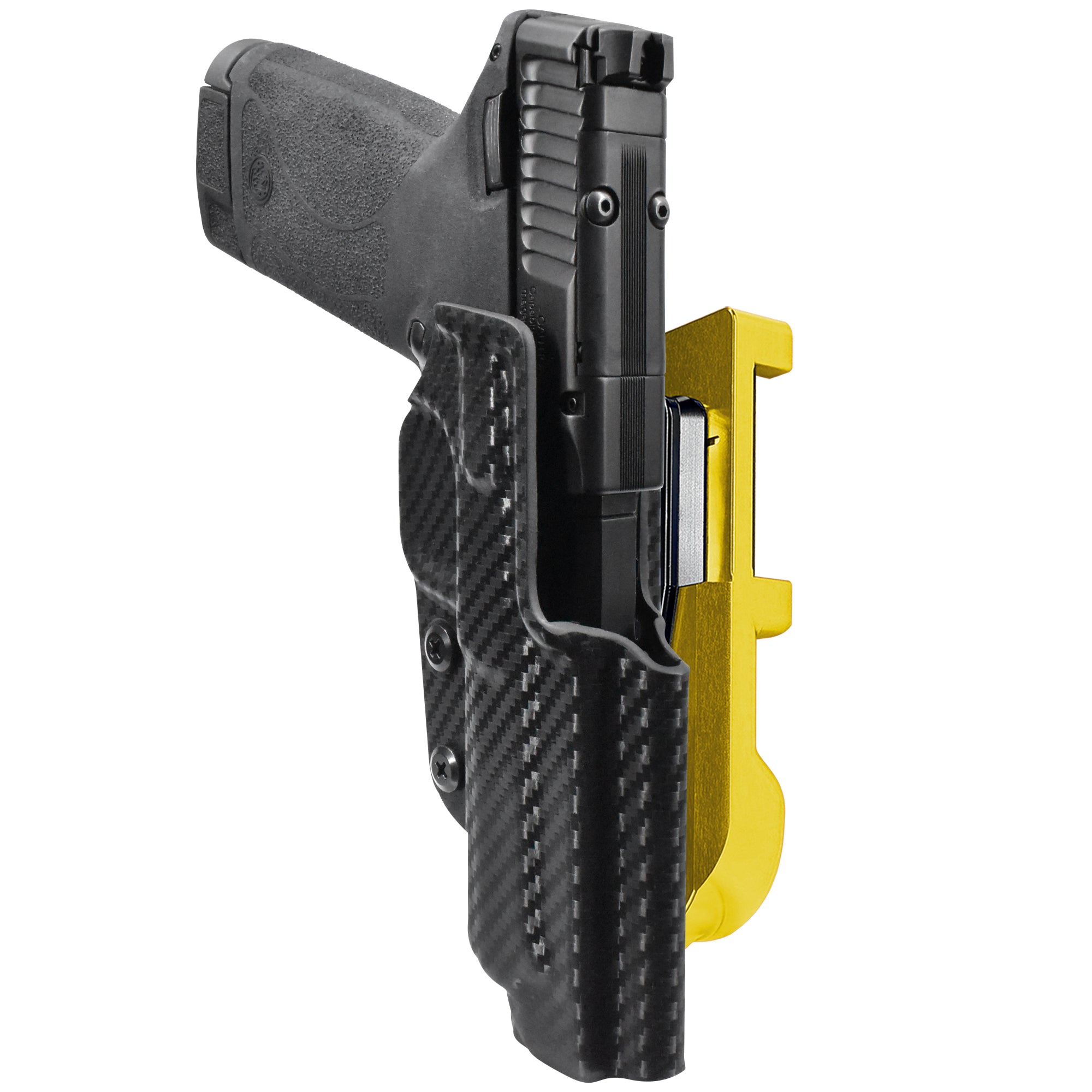 S&W M&P22 Magnum IDPA Quick Mount Holster with 24K Gold Belt Attachment, Carbon Fiber Holster Shell