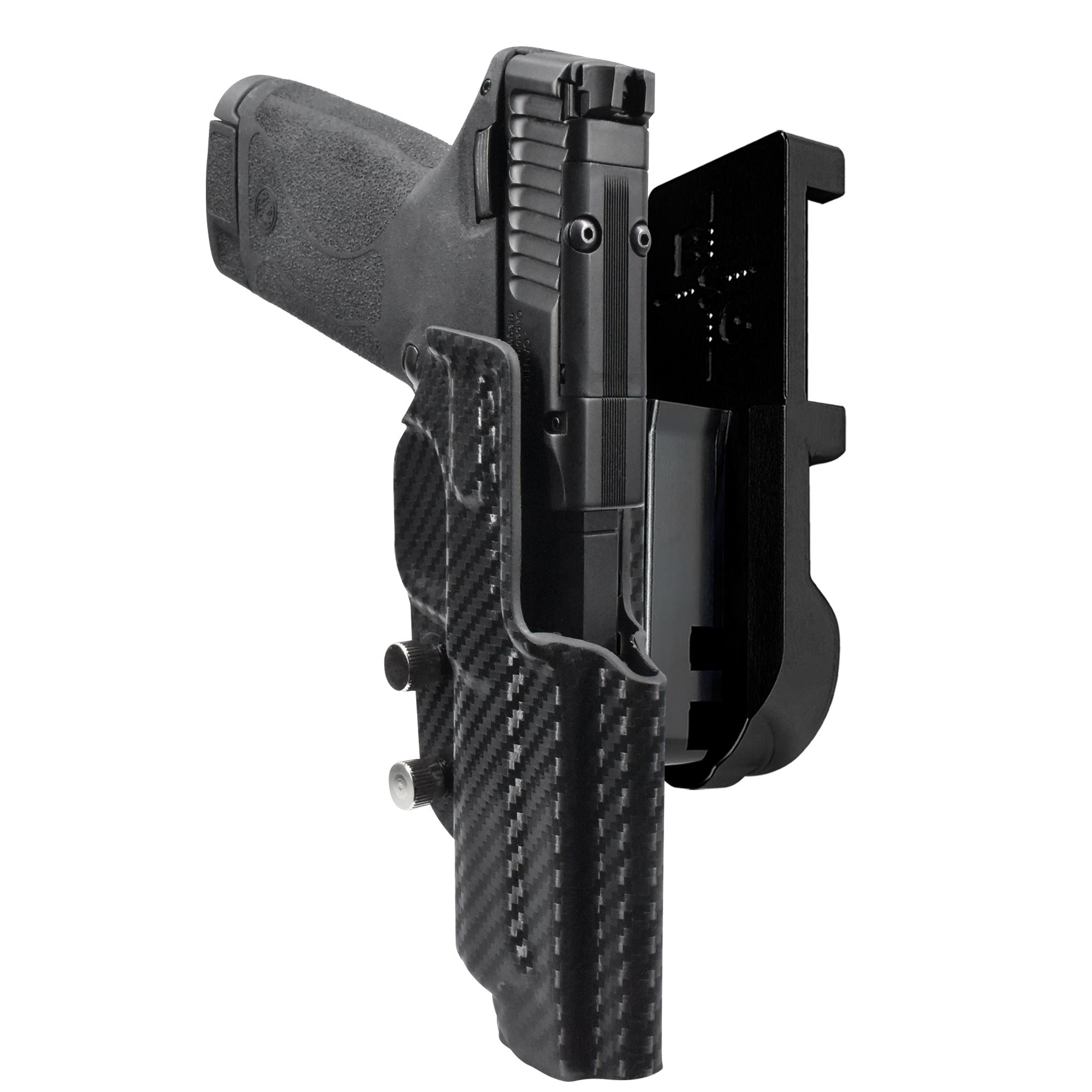 S&W M&P22 Magnum IPSC/USPA Quick Mount Holster with Black Belt Attachment, Carbon Fiber Holster Shell
