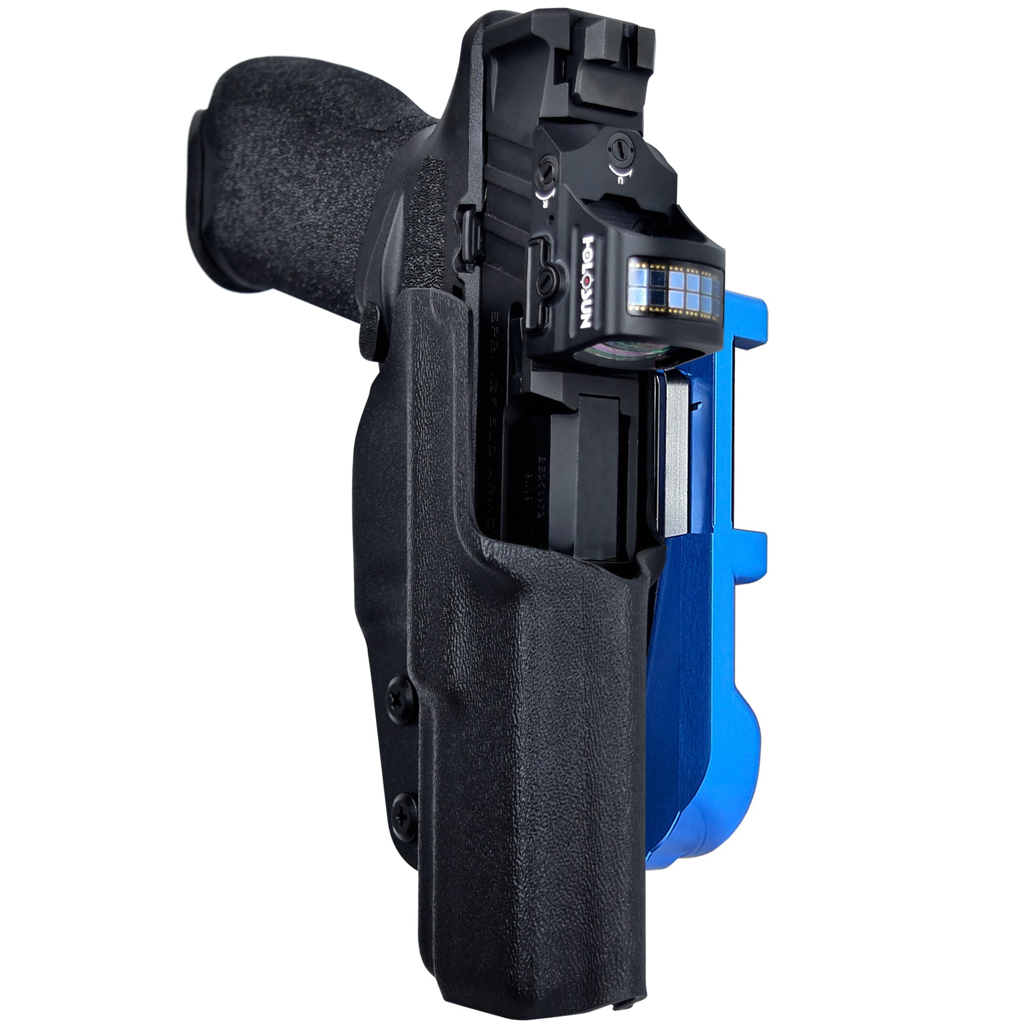 Springfield Echelon IDPA Quick Mount Holster with Blue Belt Attachment, Black Holster Shell