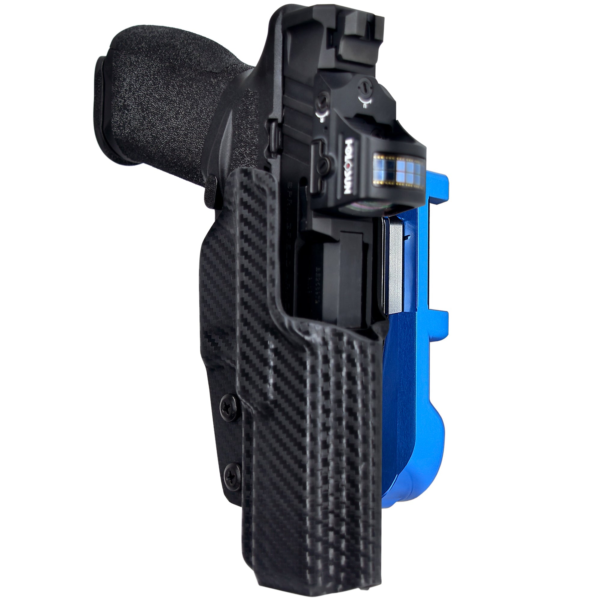 Springfield Echelon IDPA Quick Mount Holster with Blue Belt Attachment, Carbon Fiber Holster Shell