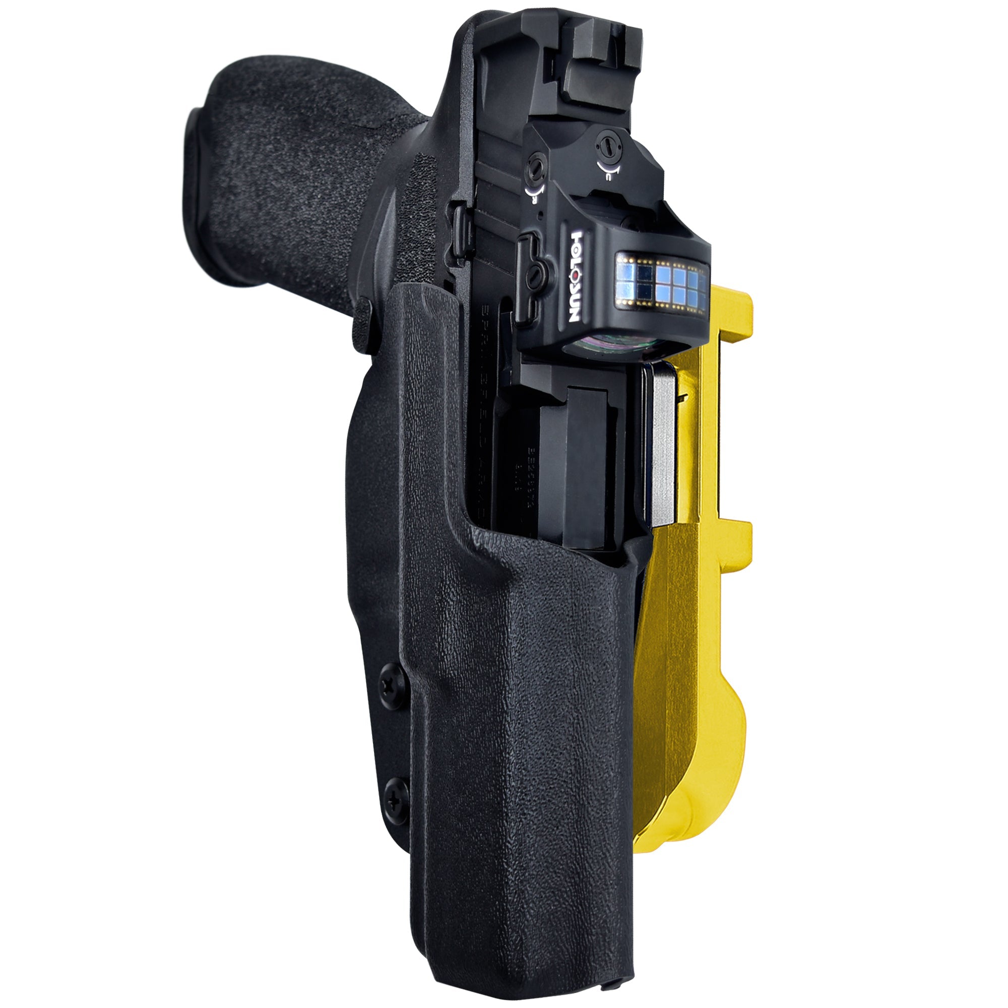 Springfield Echelon IDPA Quick Mount Holster with 24K Gold Belt Attachment, Black Holster Shell