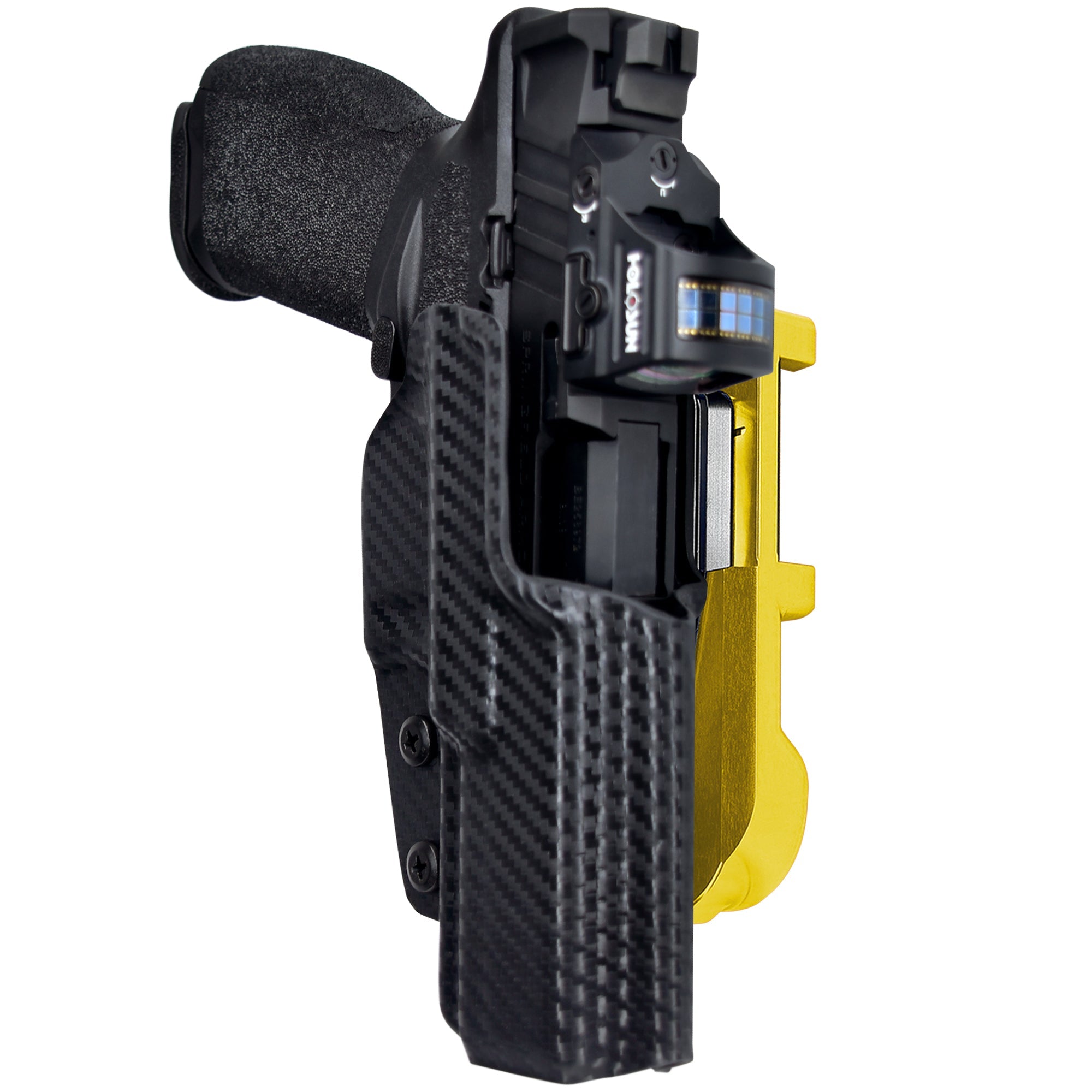 Springfield Echelon IDPA Quick Mount Holster with 24K Gold Belt Attachment, Carbon Fiber Holster Shell