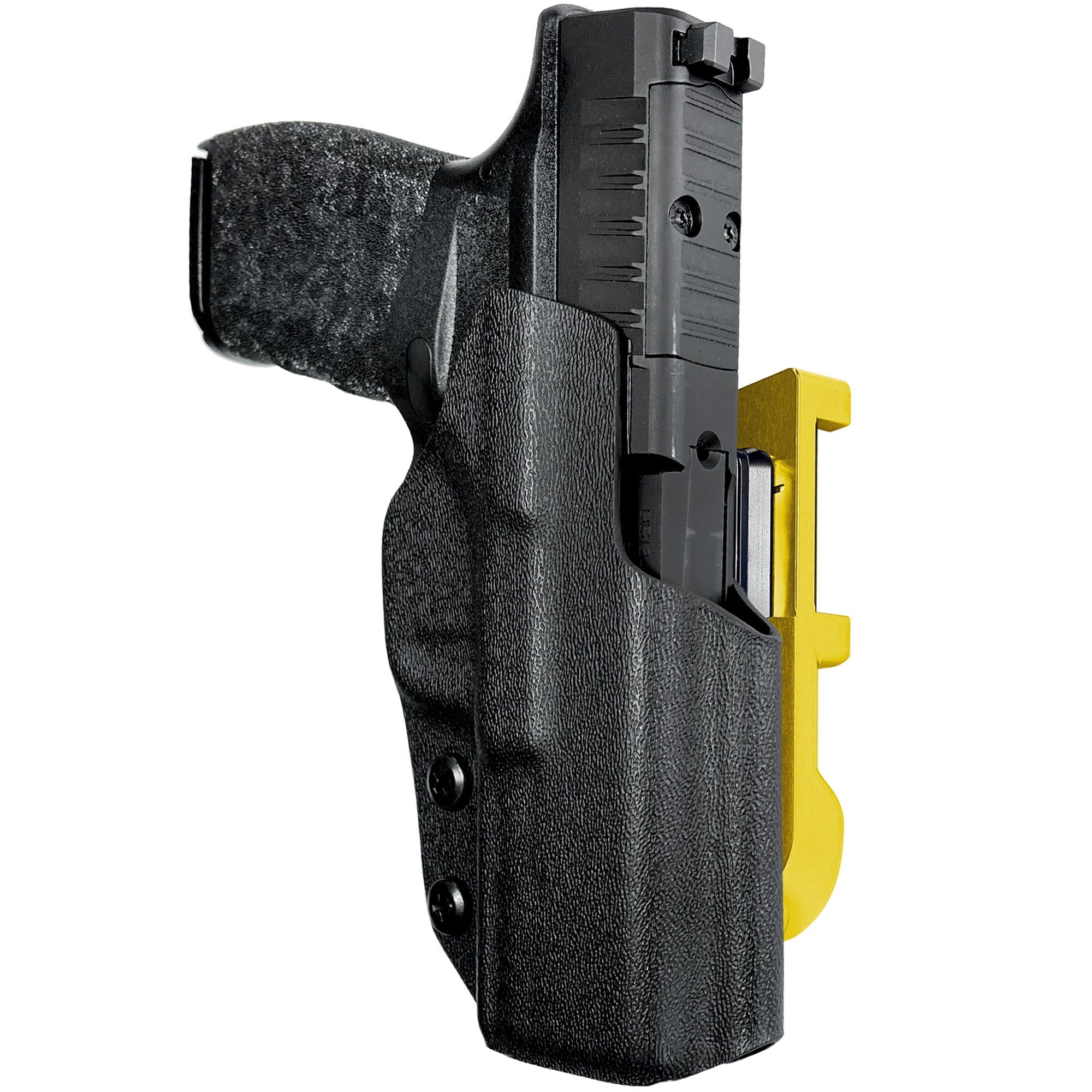 Springfield Hellcat Pro IDPA Quick Mount Holster with 24K Gold Belt Attachment, Black Holster Shell