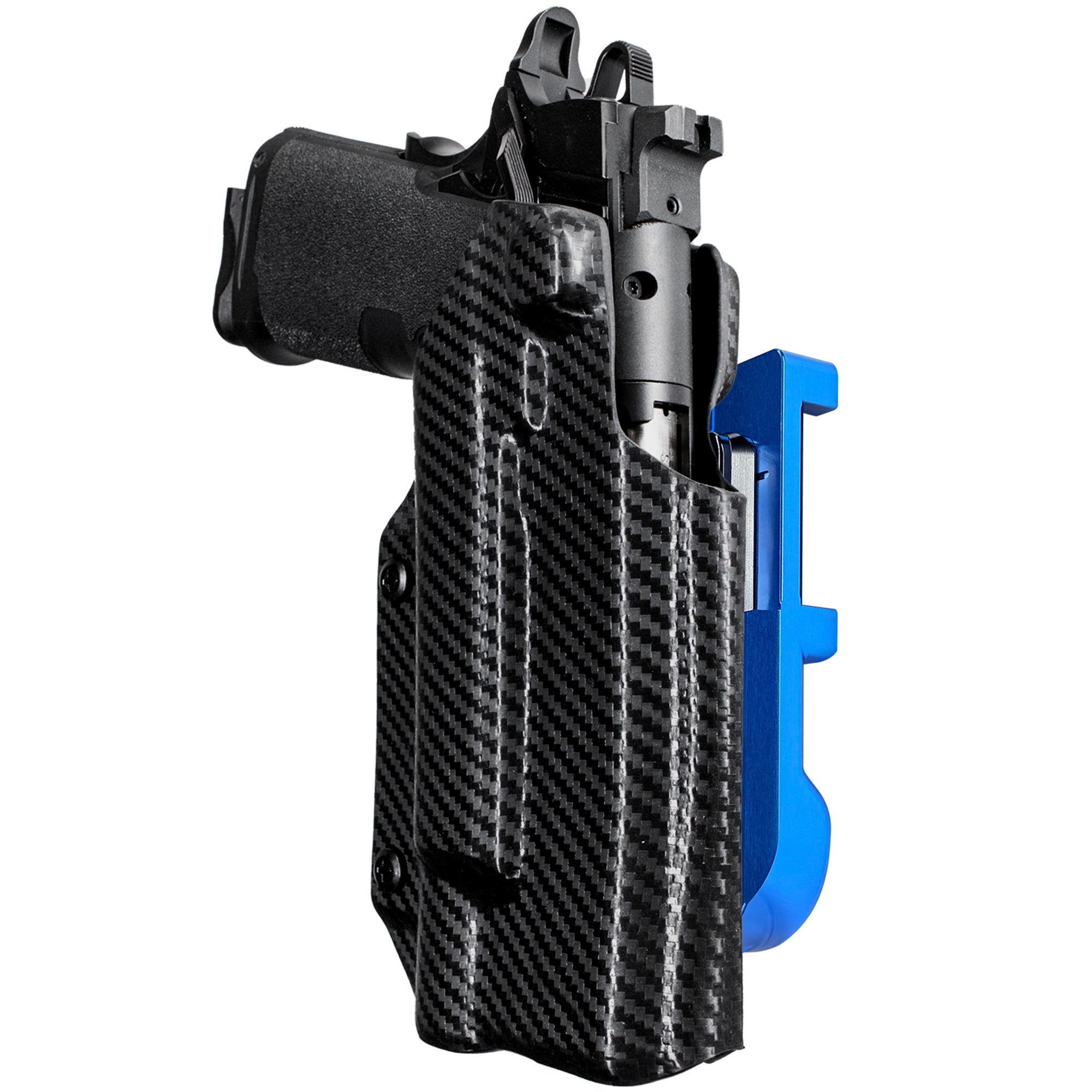 Springfield Prodigy 5 X300UA IDPA Quick Mount Holster with 24K Gold Belt Attachment, Carbon Fiber Holster Shell