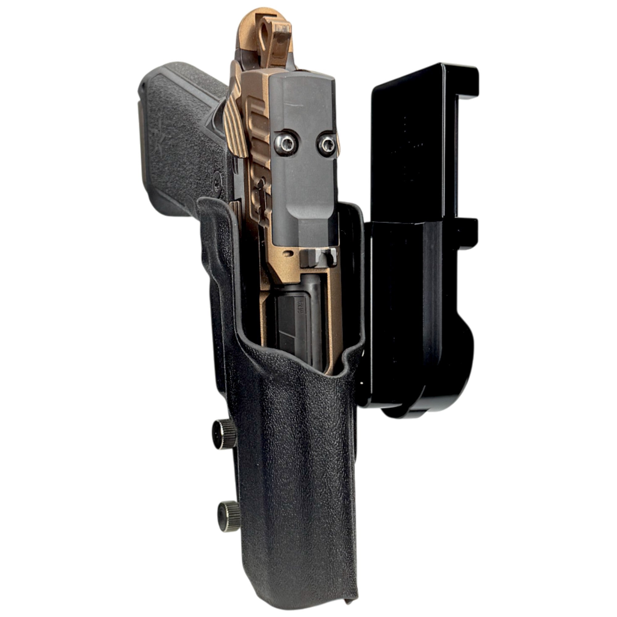 Staccato HD P4 IPSC/USPA Quick Mount Holster with Black Belt Attachment, Black Holster Shell