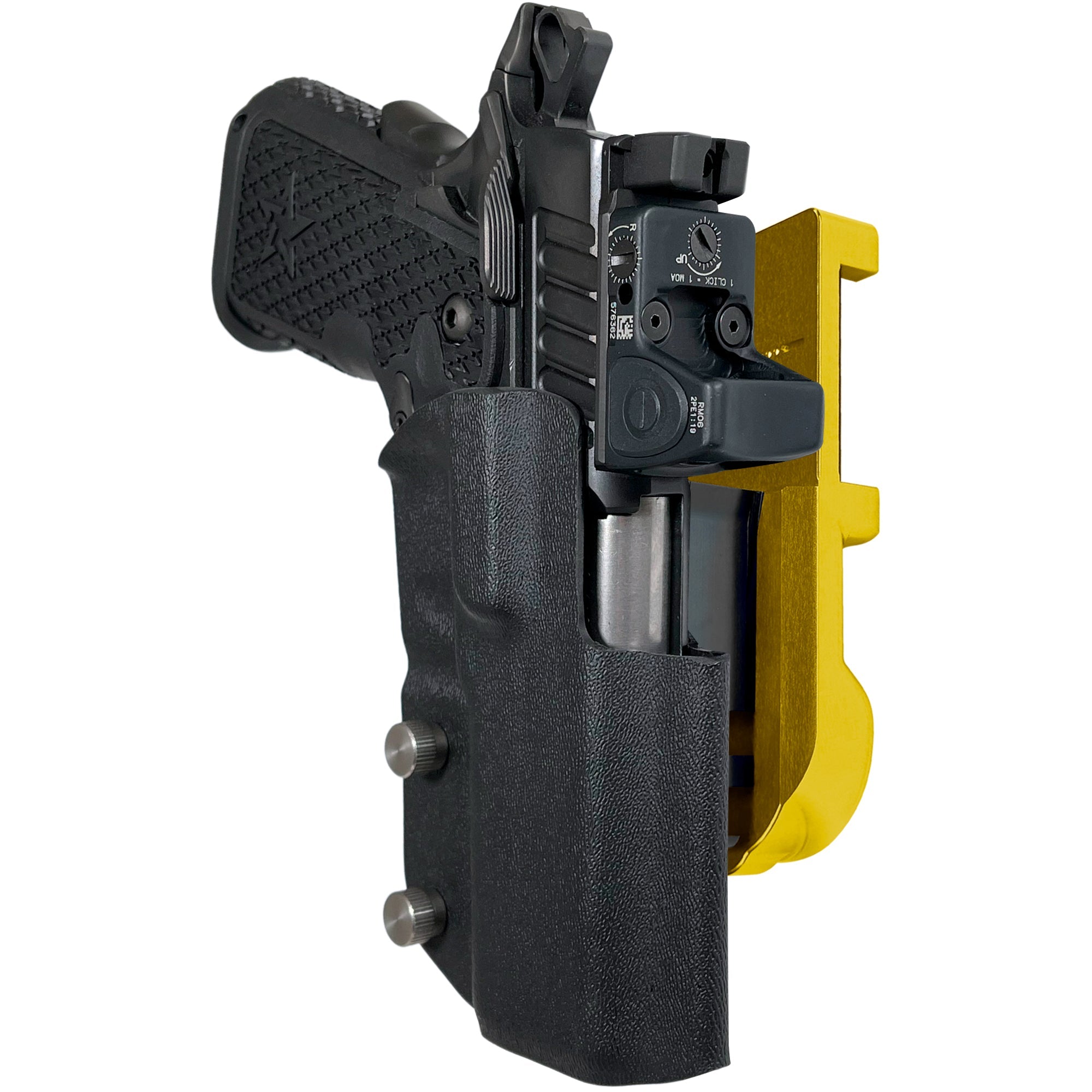 Staccato C2 IPSC/USPA Quick Mount Holster with 24K Gold Belt Attachment, Black Holster Shell