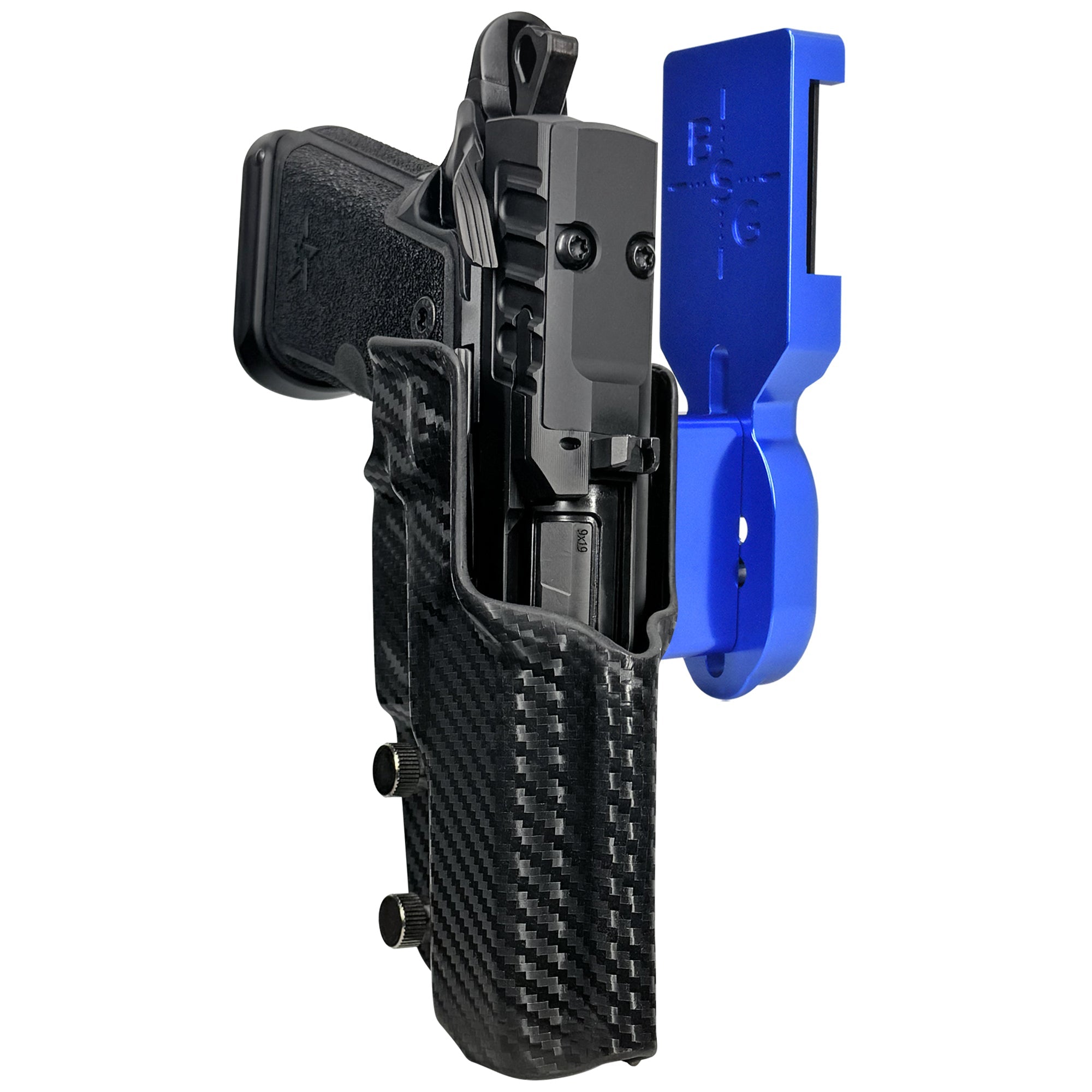 Staccato HD C4X Pro Heavy Duty Competition Holster Pro Heavy Duty Competition Holster Blue / Carbon Fiber