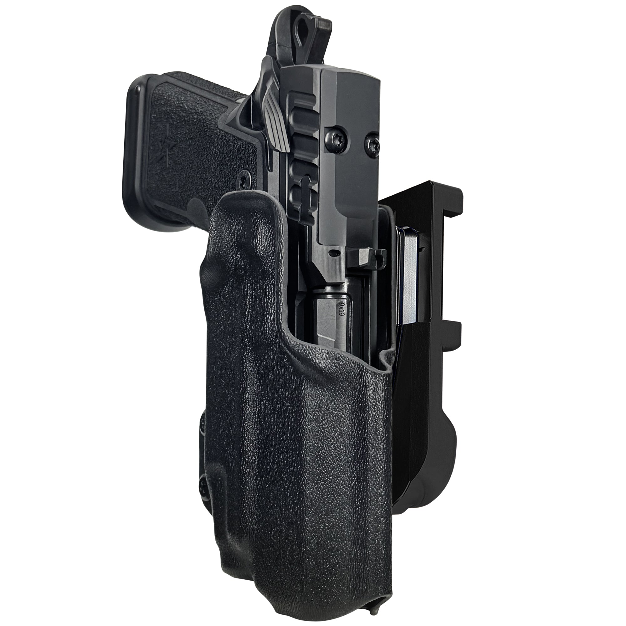 HD C4X TLR-7X IDPA Quick Mount Holster with Black Belt Attachment, Black Holster Shell