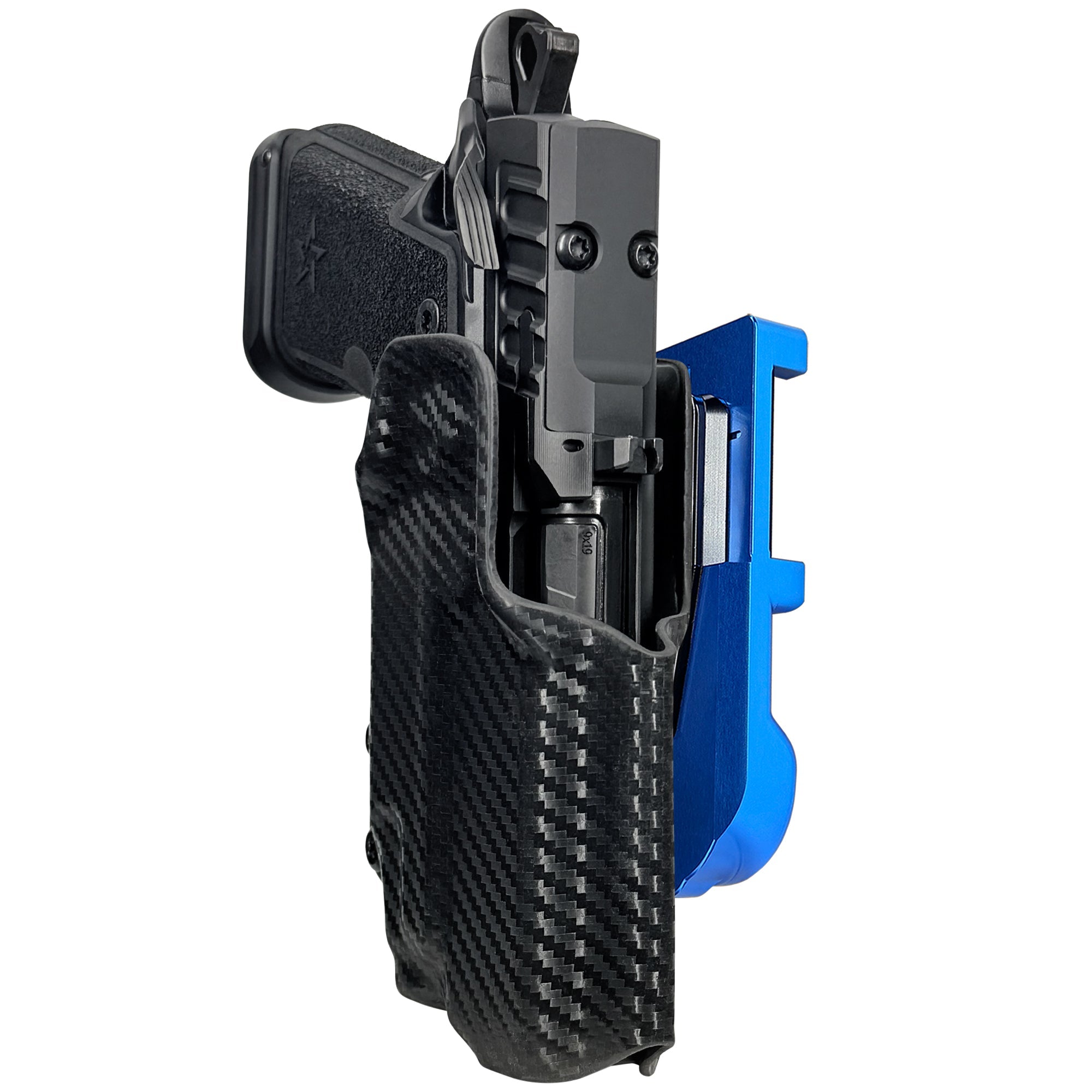 HD C4X TLR-7X IDPA Quick Mount Holster with Blue Belt Attachment, Carbon Fiber Holster Shell