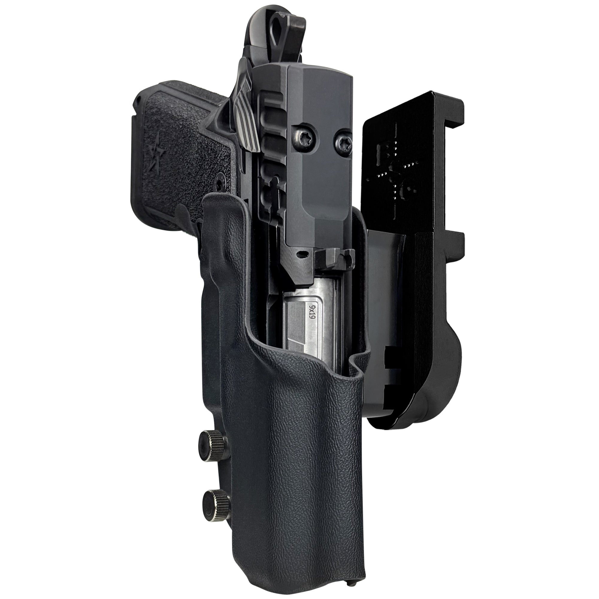 Staccato HD C3.6 IPSC/USPA Quick Mount Holster with Black Belt Attachment, Black Holster Shell