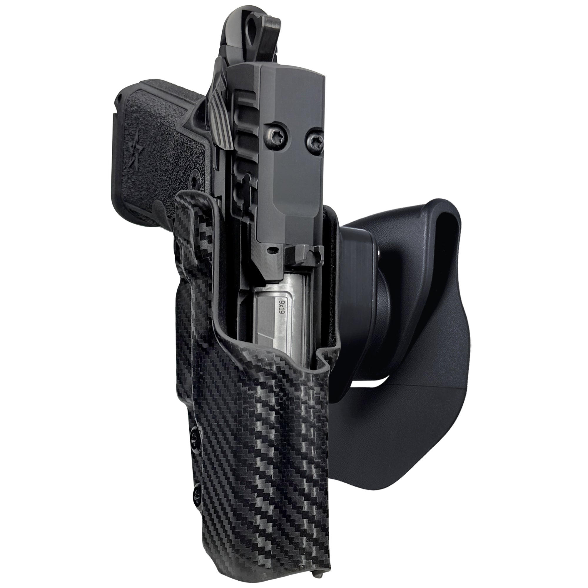 Staccato HD C3.6 OWB Quick Release Paddle Holster in Carbon Fiber
