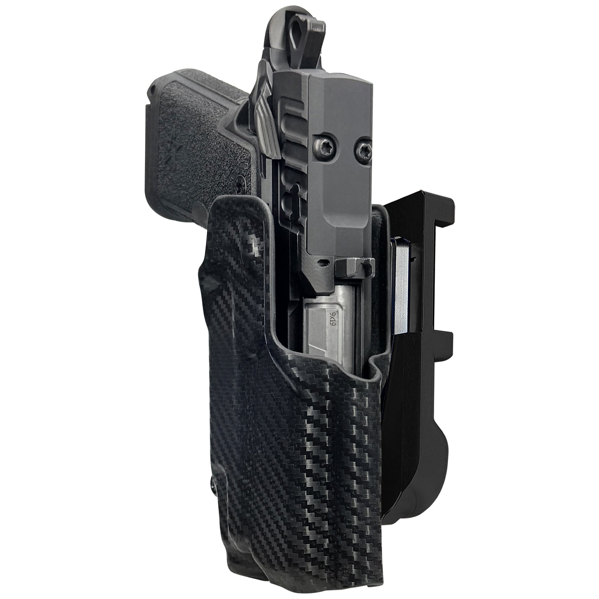 Staccato HD C3.6 TLR7X IDPA Quick Mount Holster with Black Belt Attachment, Carbon Fiber Holster Shell