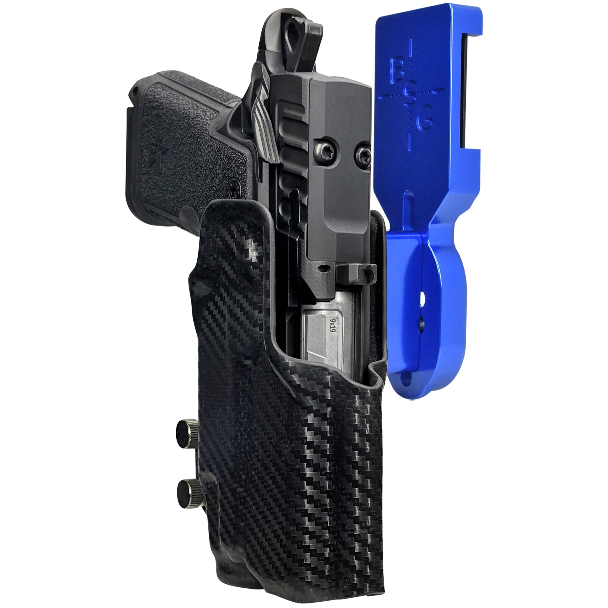 Staccato HD C3.6 TLR7X Pro Heavy Duty Competition Holster in Blue / Carbon Fiber