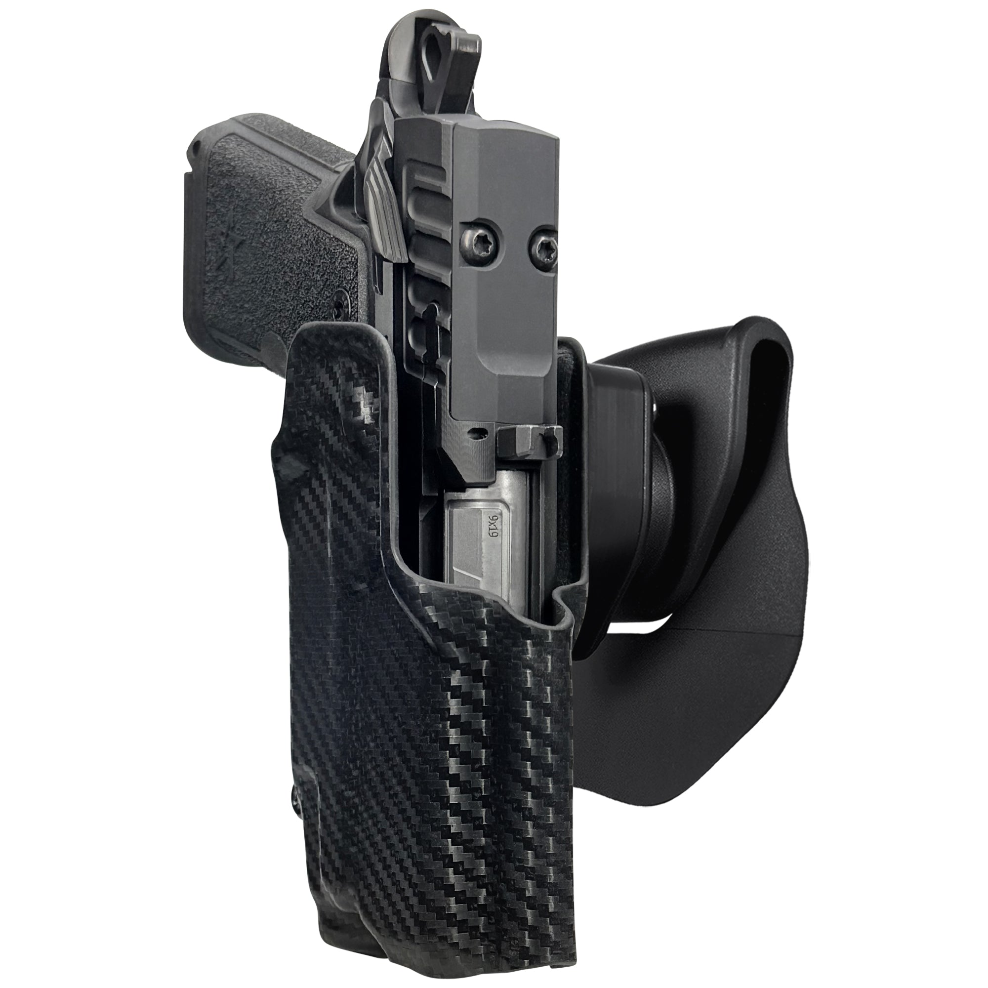Staccato HD C3.6 TLR7X OWB Quick Release Paddle Holster in Carbon Fiber