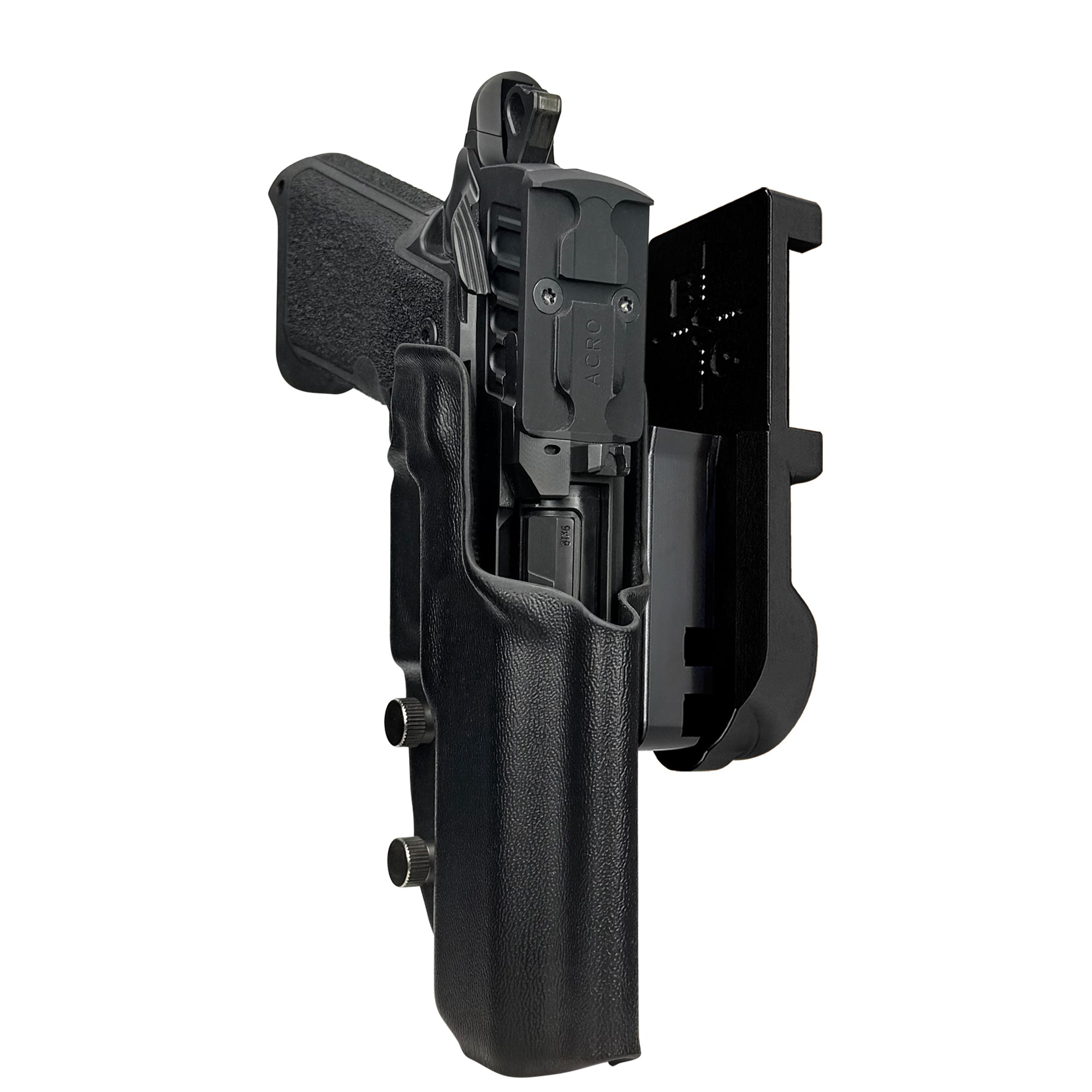 Staccato HD P4.5 IPSC/USPA Quick Mount Holster with Black Belt Attachment, Black Holster Shell