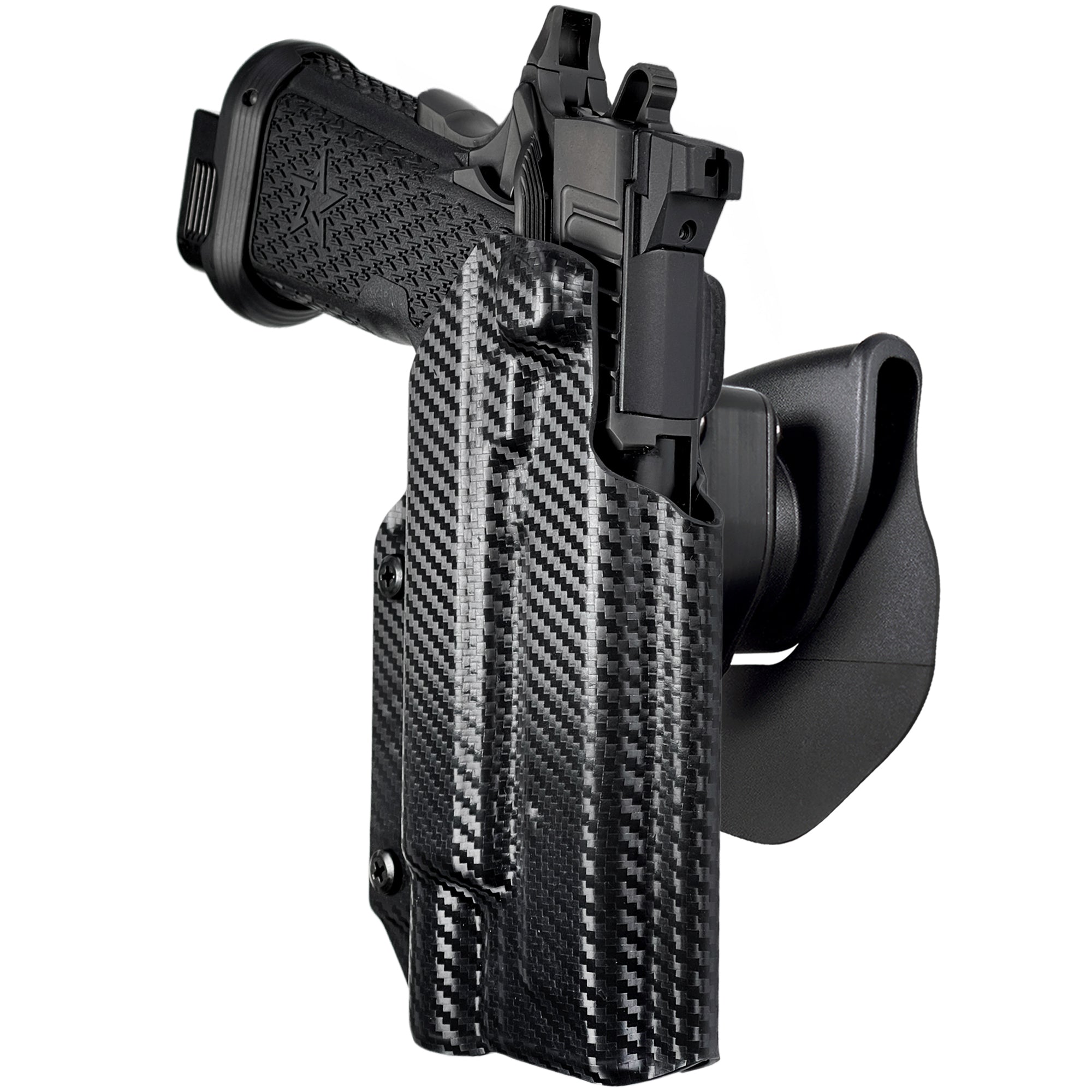 OWB Quick Release Paddle Holster in Carbon Fiber