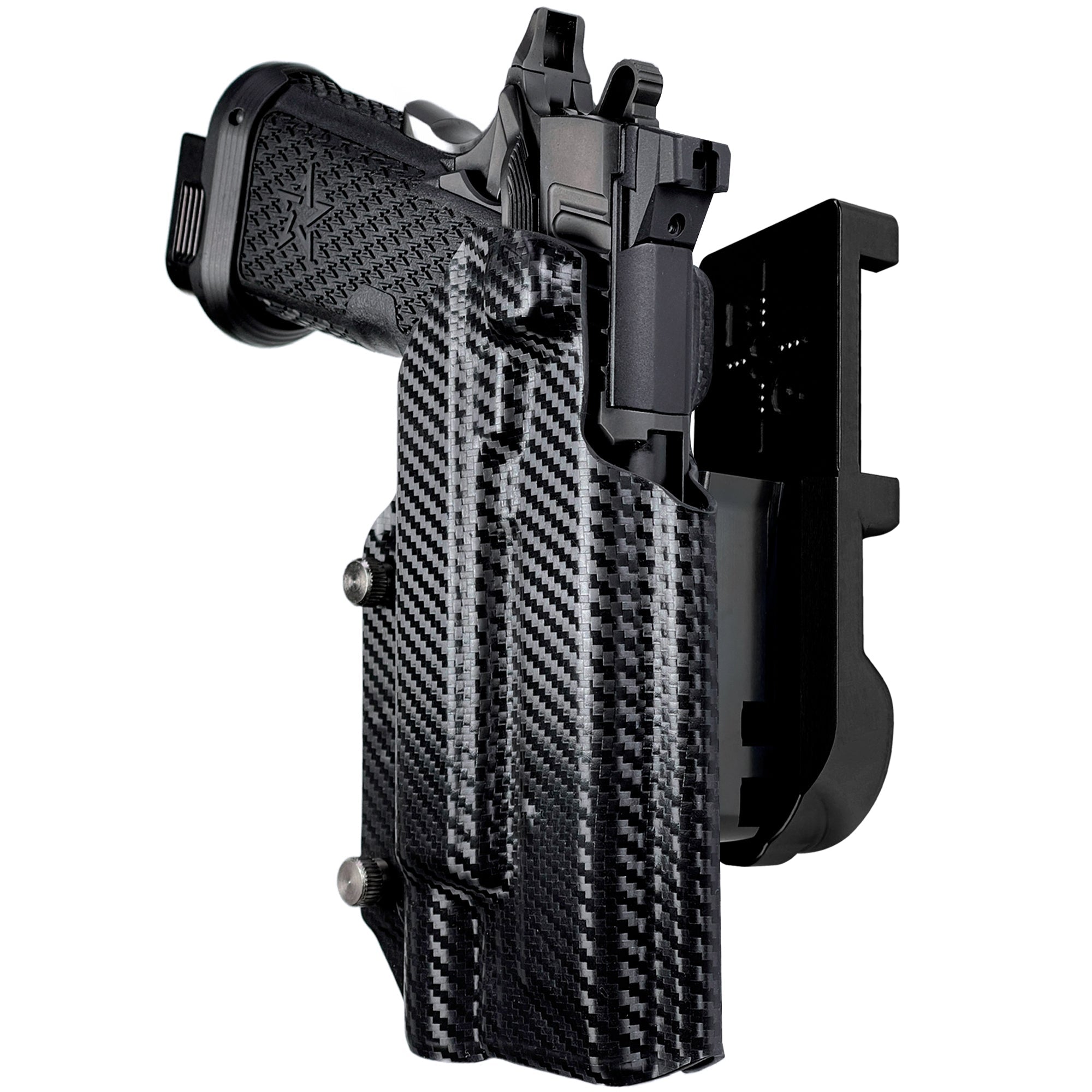 Staccato XC X300U-A IPSC/USPA Quick Mount Holster with Black Belt Attachment, Carbon Fiber Holster Shell