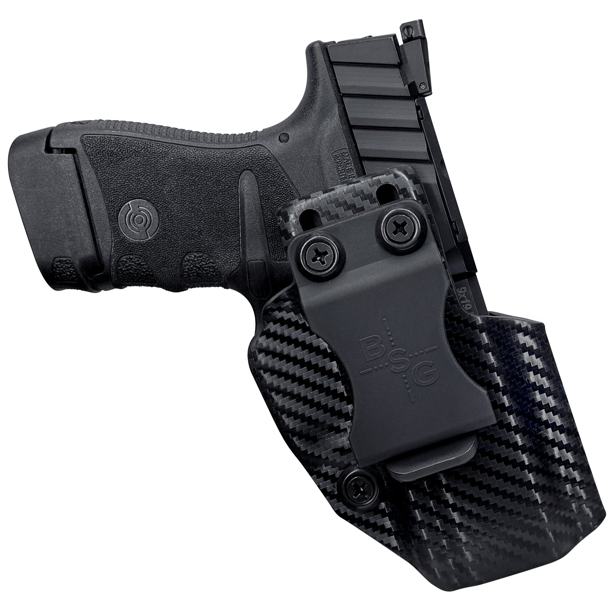 Stoeger STR9MC Inside the Waistband Holster in Carbon Fiber - Front