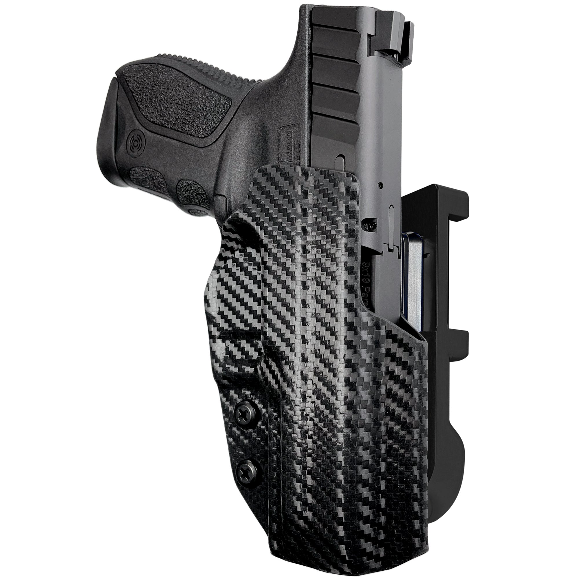 Stoeger STR-9C IDPA Quick Mount Holster with Black Belt Attachment, Carbon Fiber Holster Shell