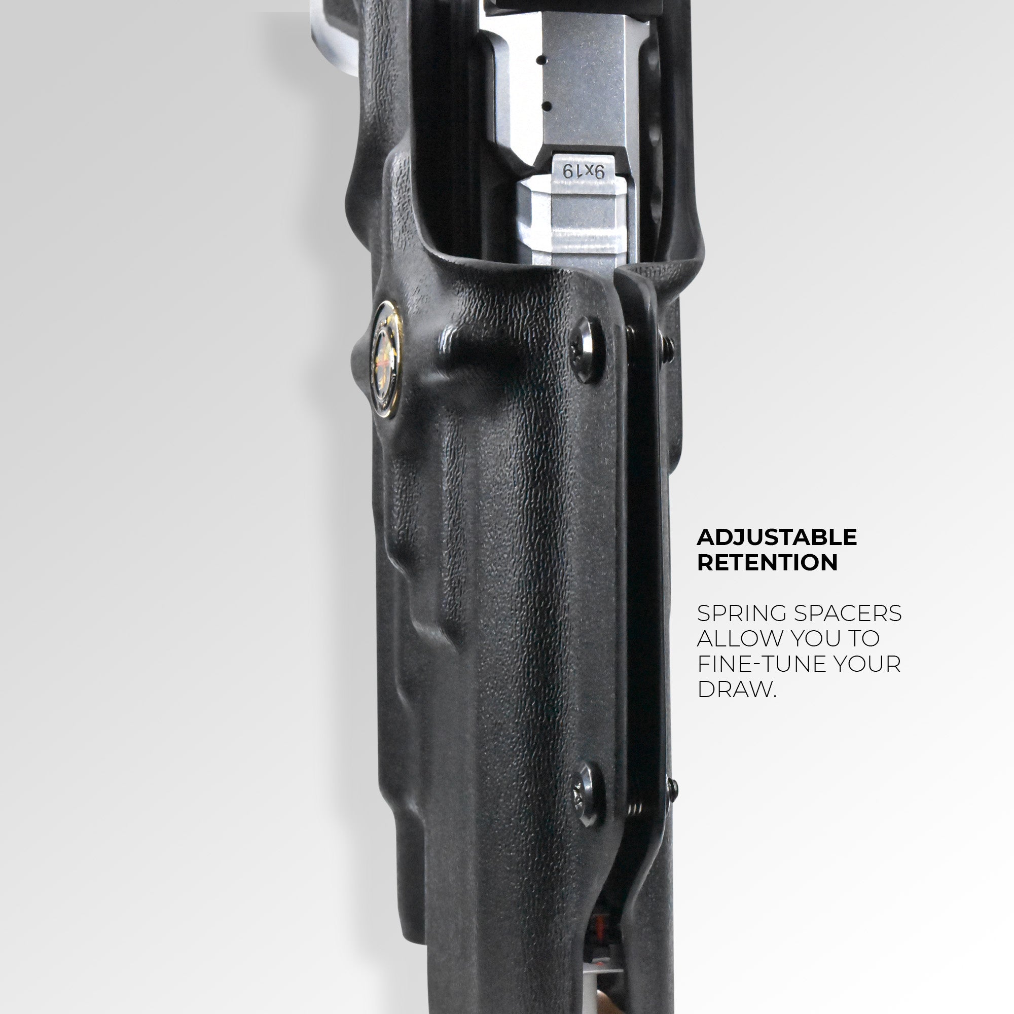 Glock 17, 22, 44, 45 w/ Streamlight TLR-1 HL OWB Quick Release Paddle Holster