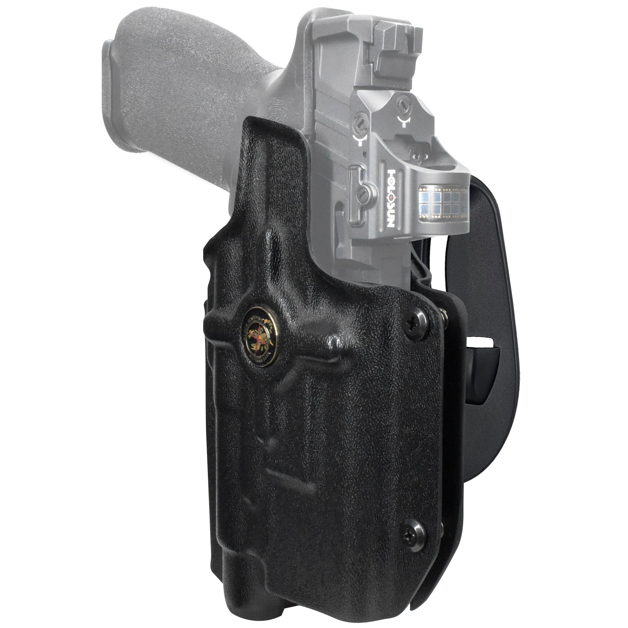 Glock 17, 22, 44, 45 w/ Streamlight TLR-1 HL OWB Paddle Holster