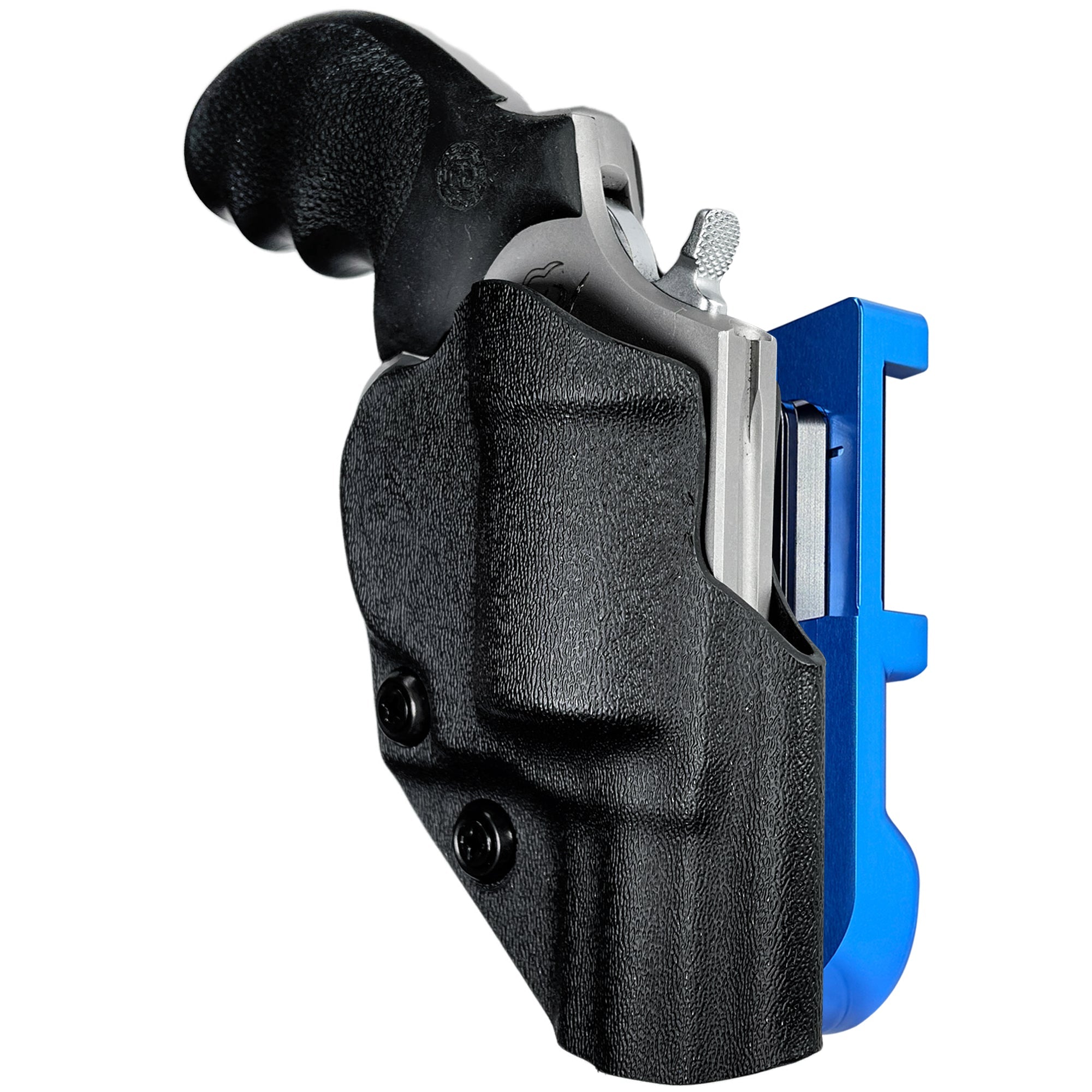Taurus 856 2'' IDPA Quick Mount Holster with Blue Belt Attachment, Black Holster Shell
