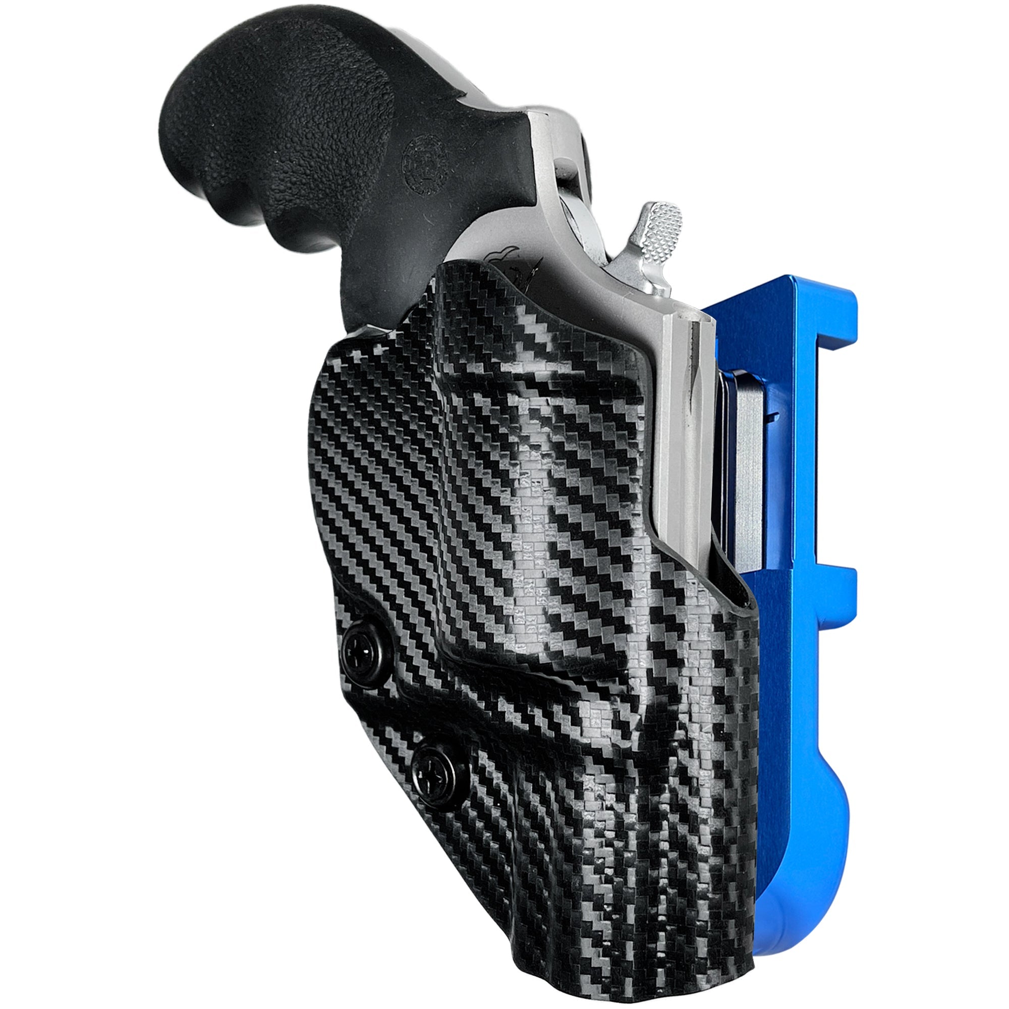 Taurus 856 2'' IDPA Quick Mount Holster with Blue Belt Attachment, Carbon Fiber Holster Shell