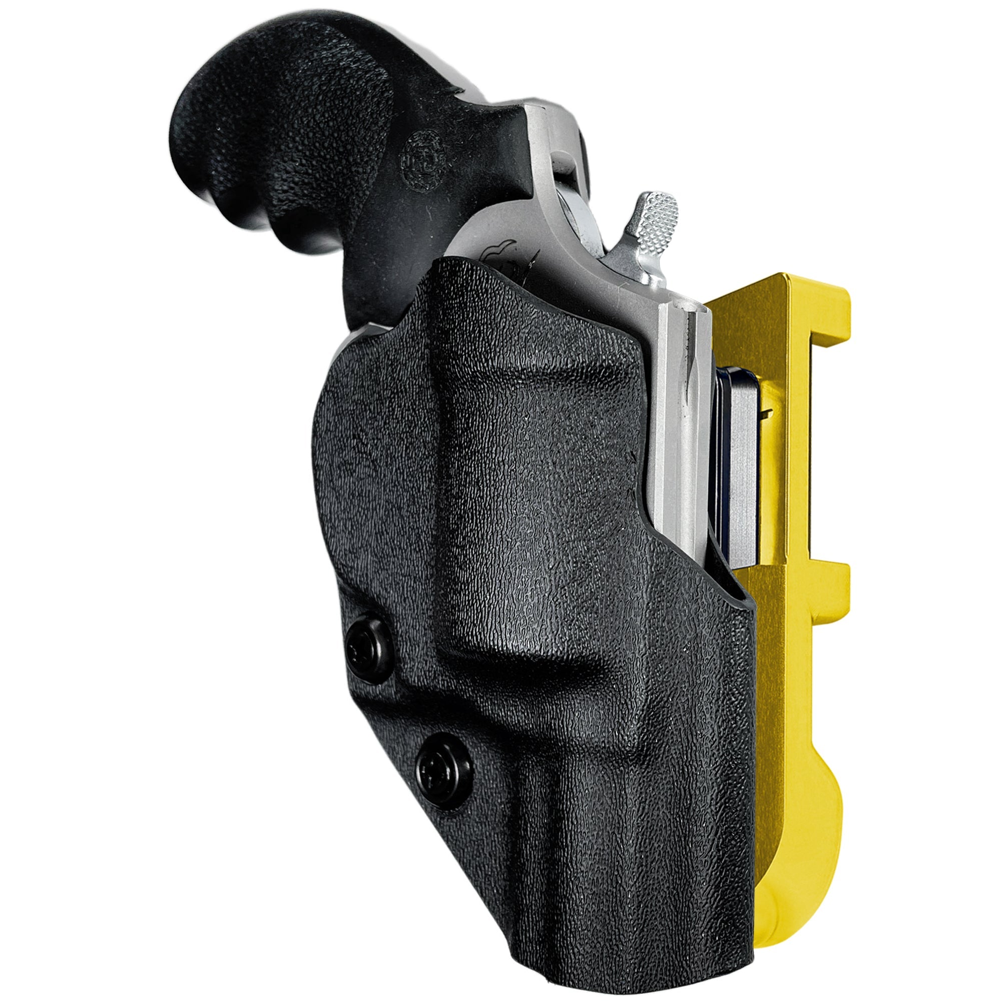 Taurus 856 2'' IDPA Quick Mount Holster with 24K Gold Belt Attachment, Black Holster Shell
