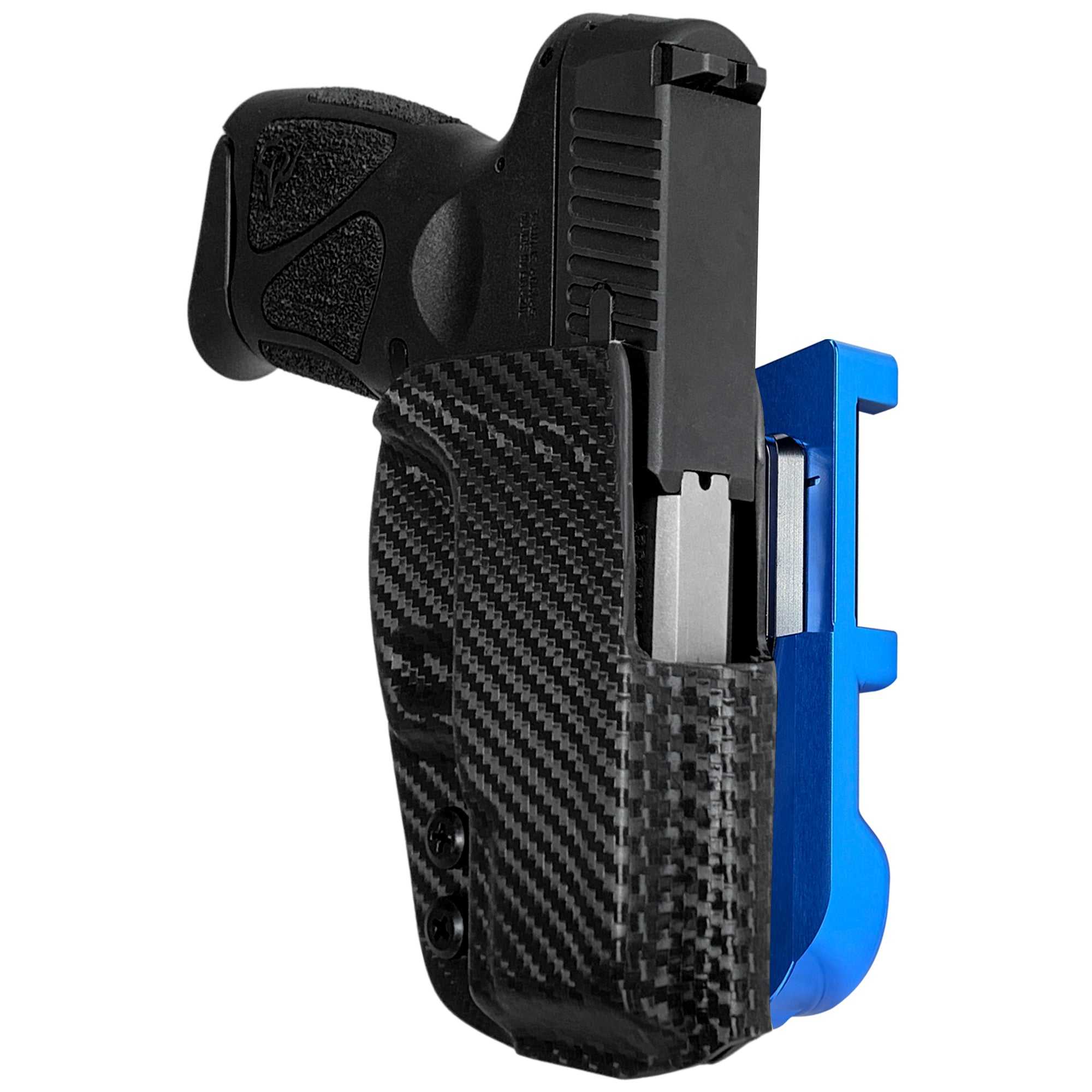 Taurus G3C IDPA Quick Mount Holster with Blue Belt Attachment, Carbon Fiber Holster Shell