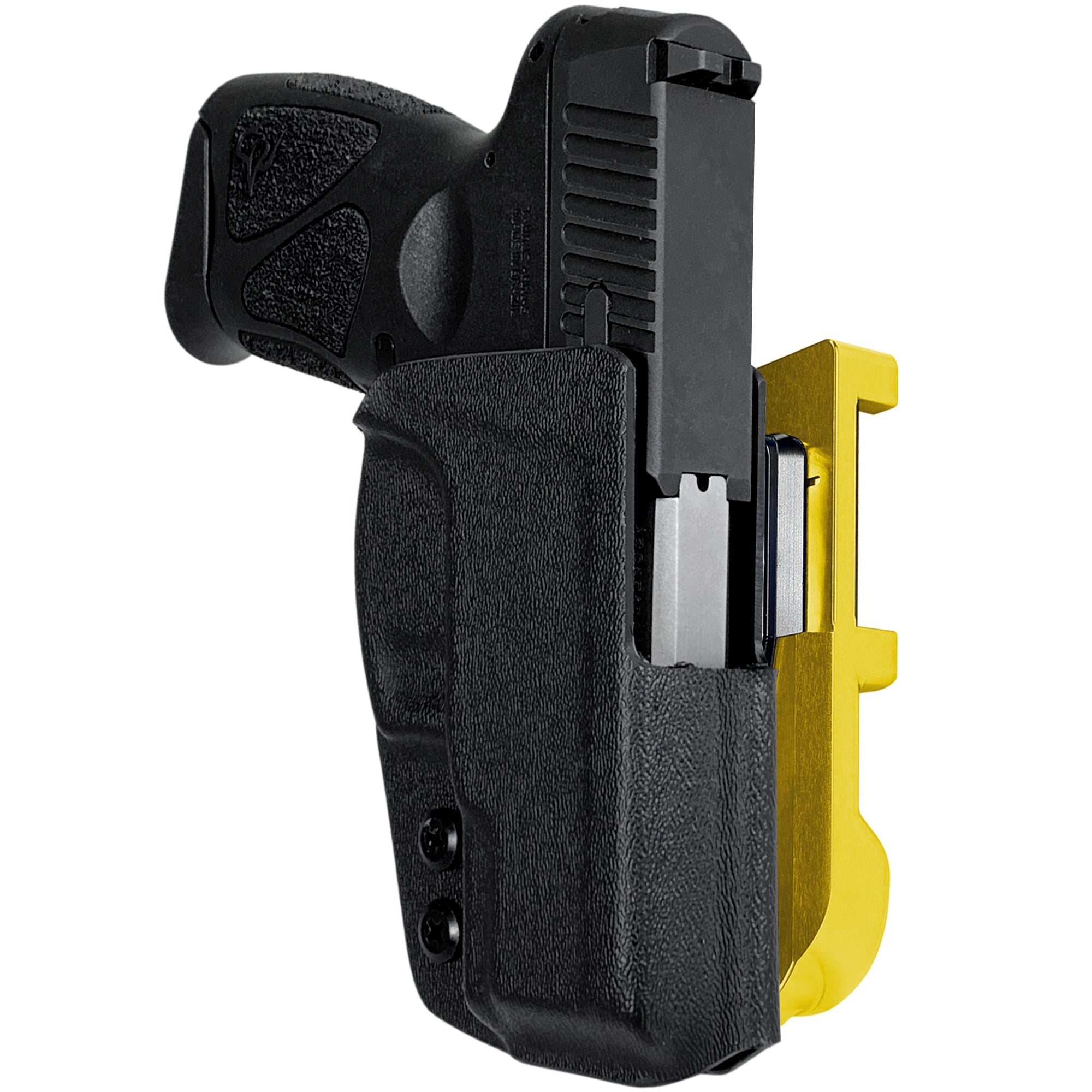 Taurus G3C IDPA Quick Mount Holster with 24K Gold Belt Attachment, Black Holster Shell