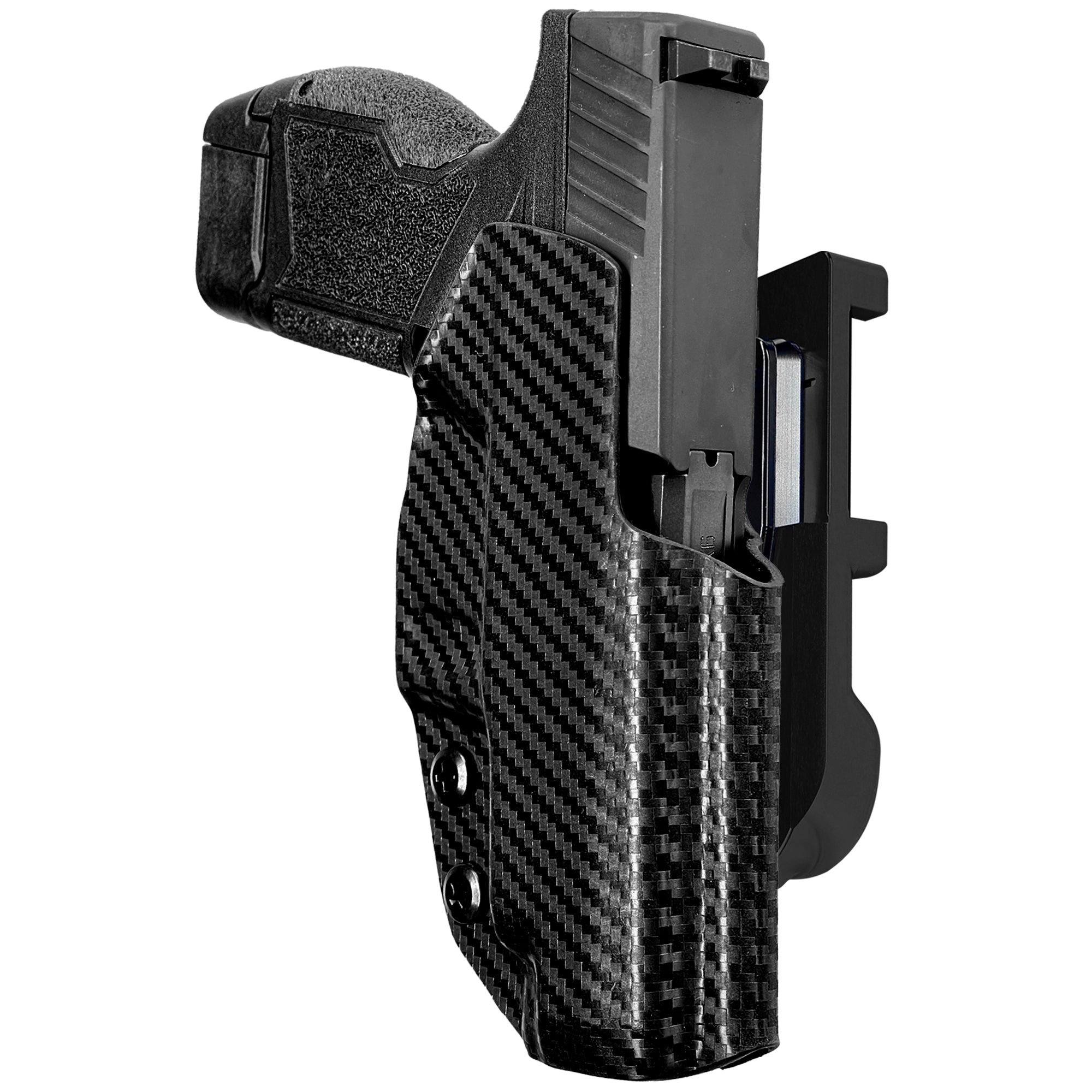 Taurus GX4XL IDPA Quick Mount Holster with Black Belt Attachment, Carbon Fiber Holster Shell